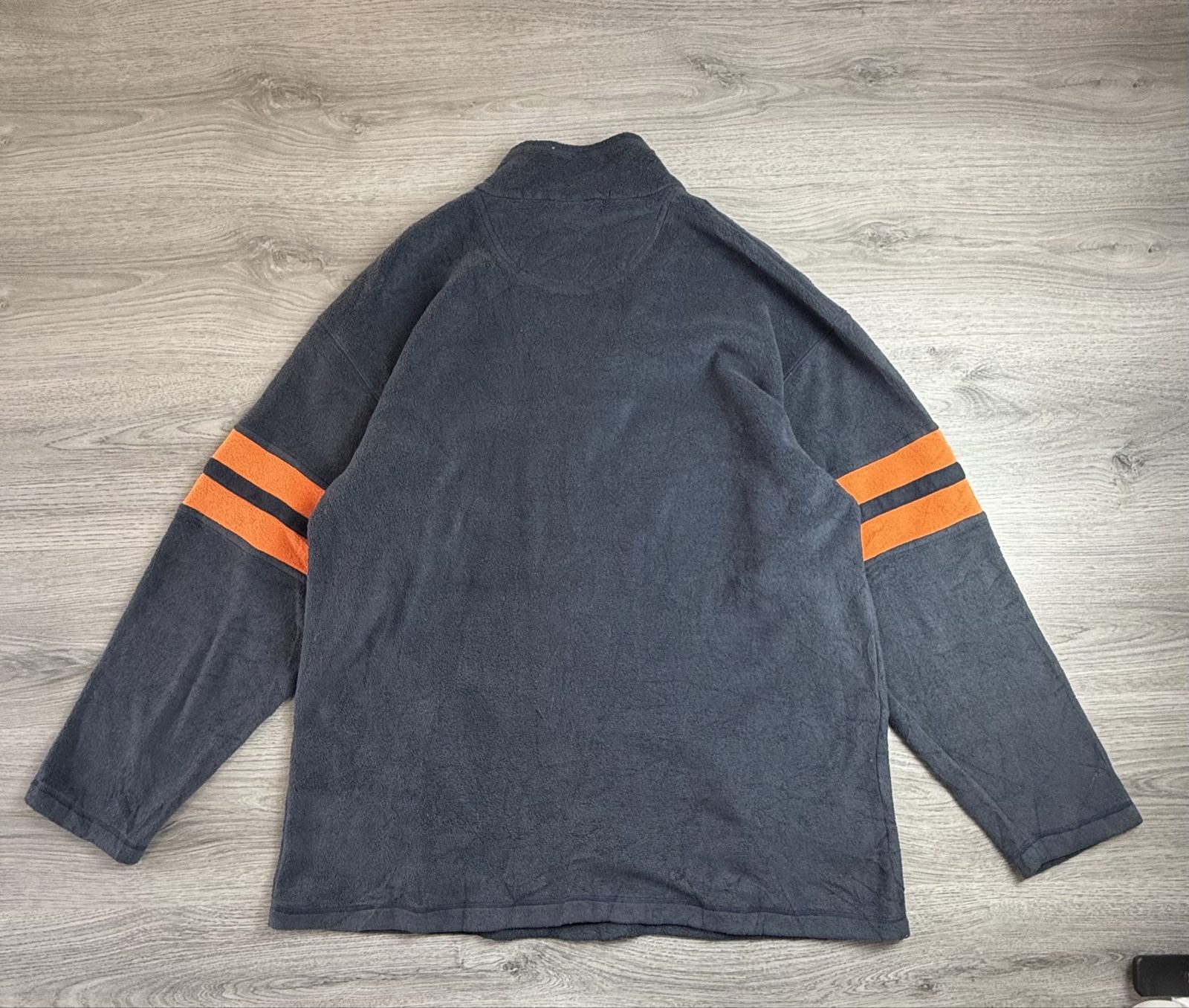 NFL Chicago Bears Navy & Orange Quarter Zip Fleece XL (1699) image 7