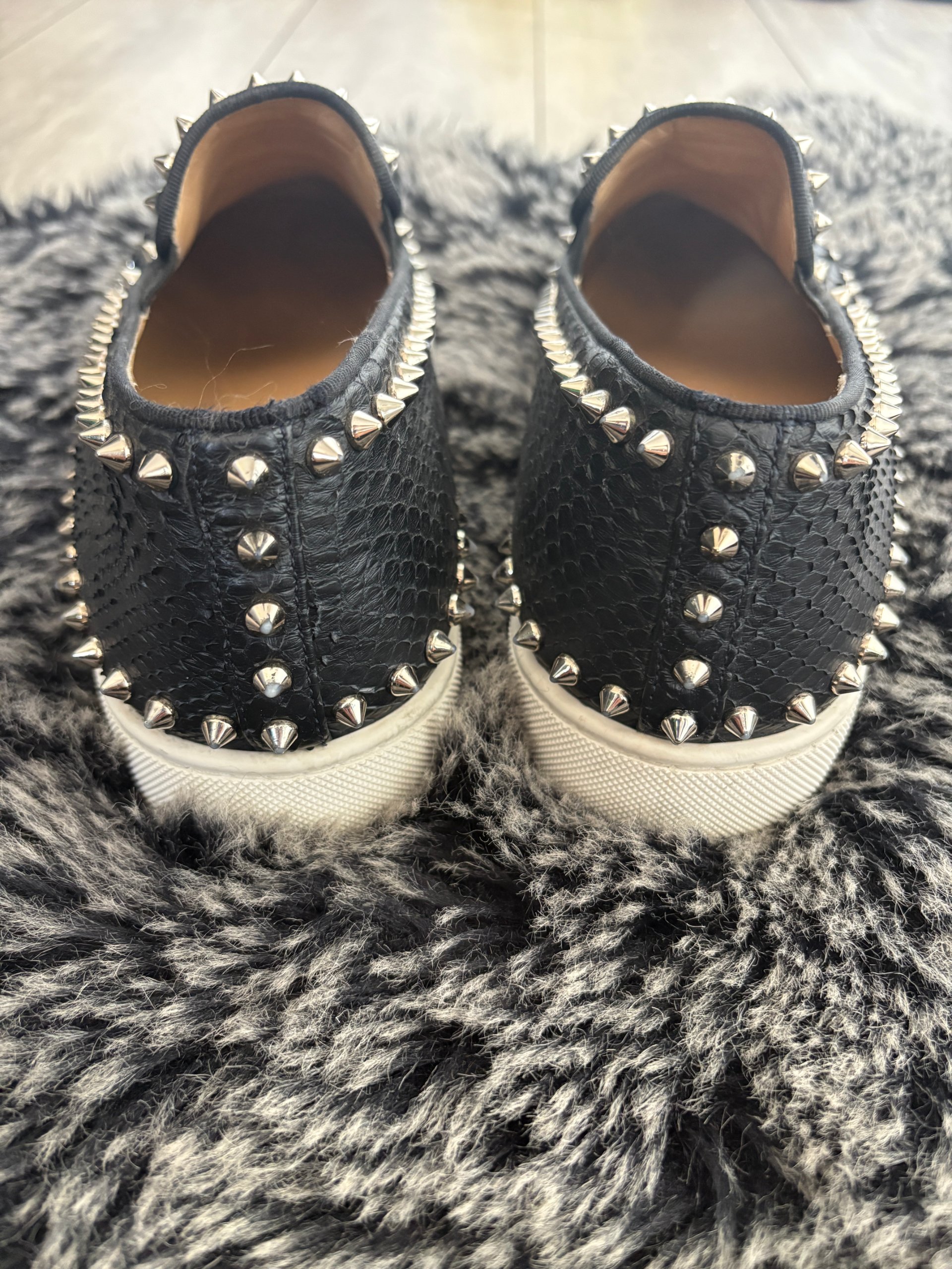Christian Louboutin Low Roller Boat Python Size 42 image 2