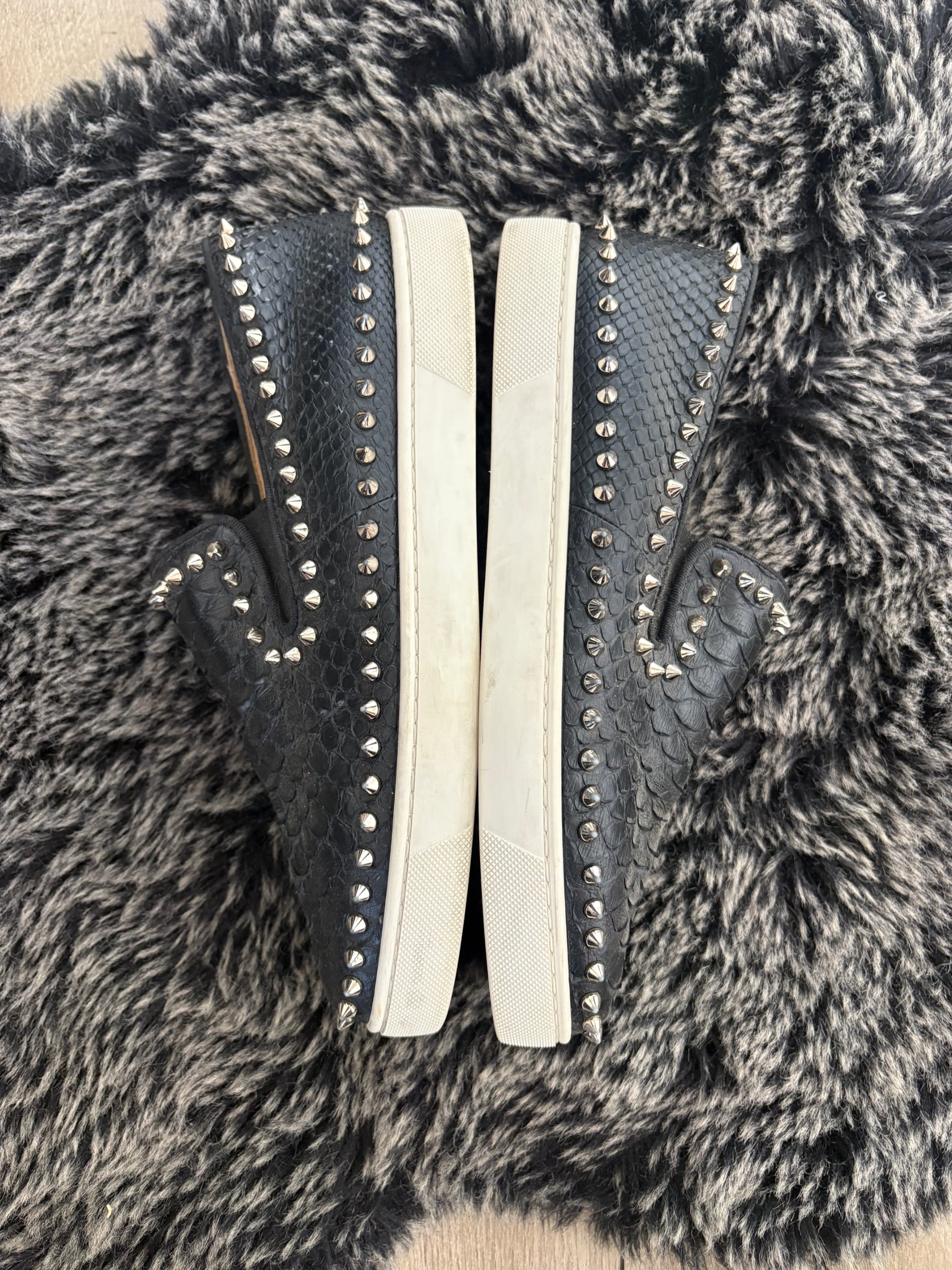 Christian Louboutin Low Roller Boat Python Size 42 image 6