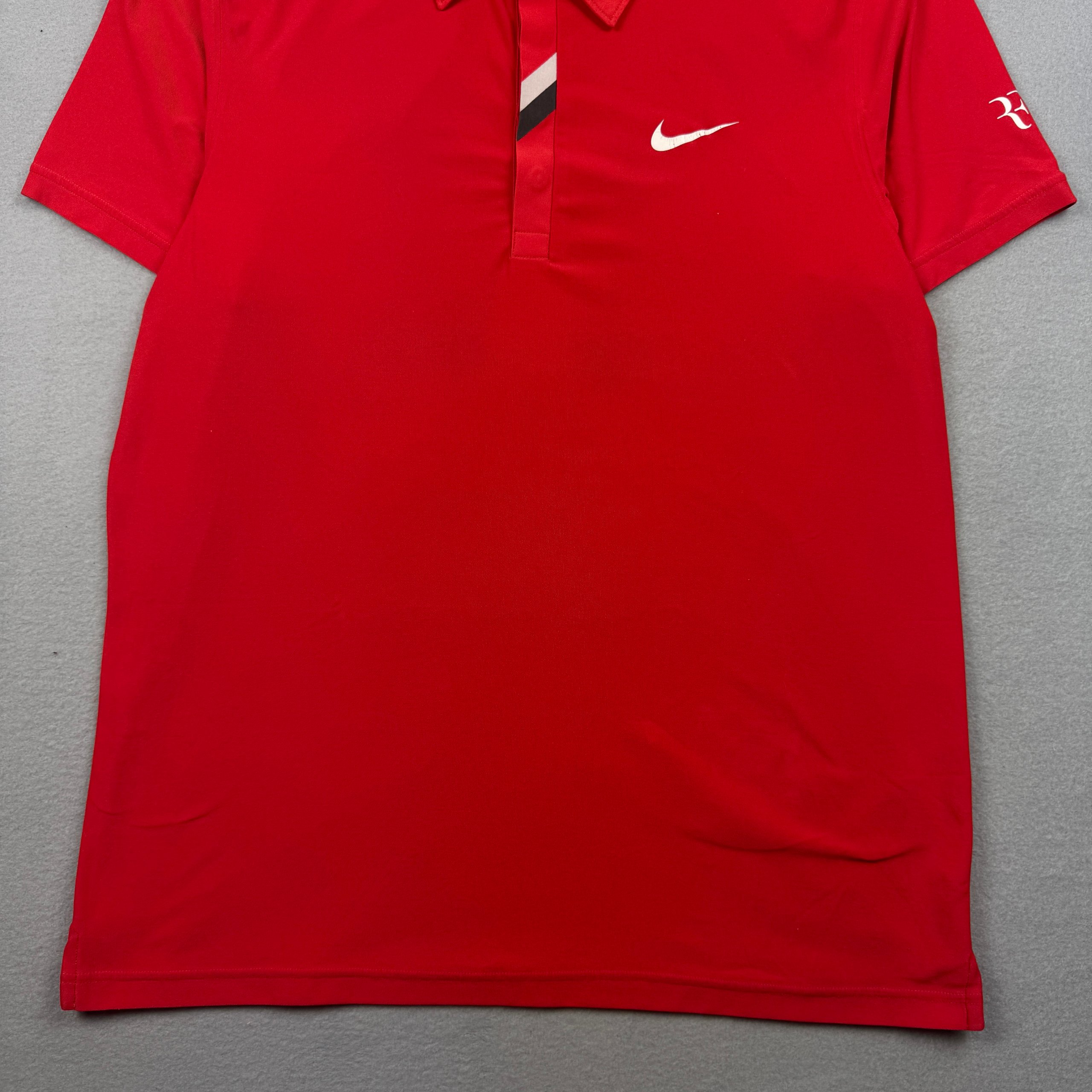 Nike 2010 RF Roger Federer ATP Red Polo Shirt RF Logo Size M / 50 image 5
