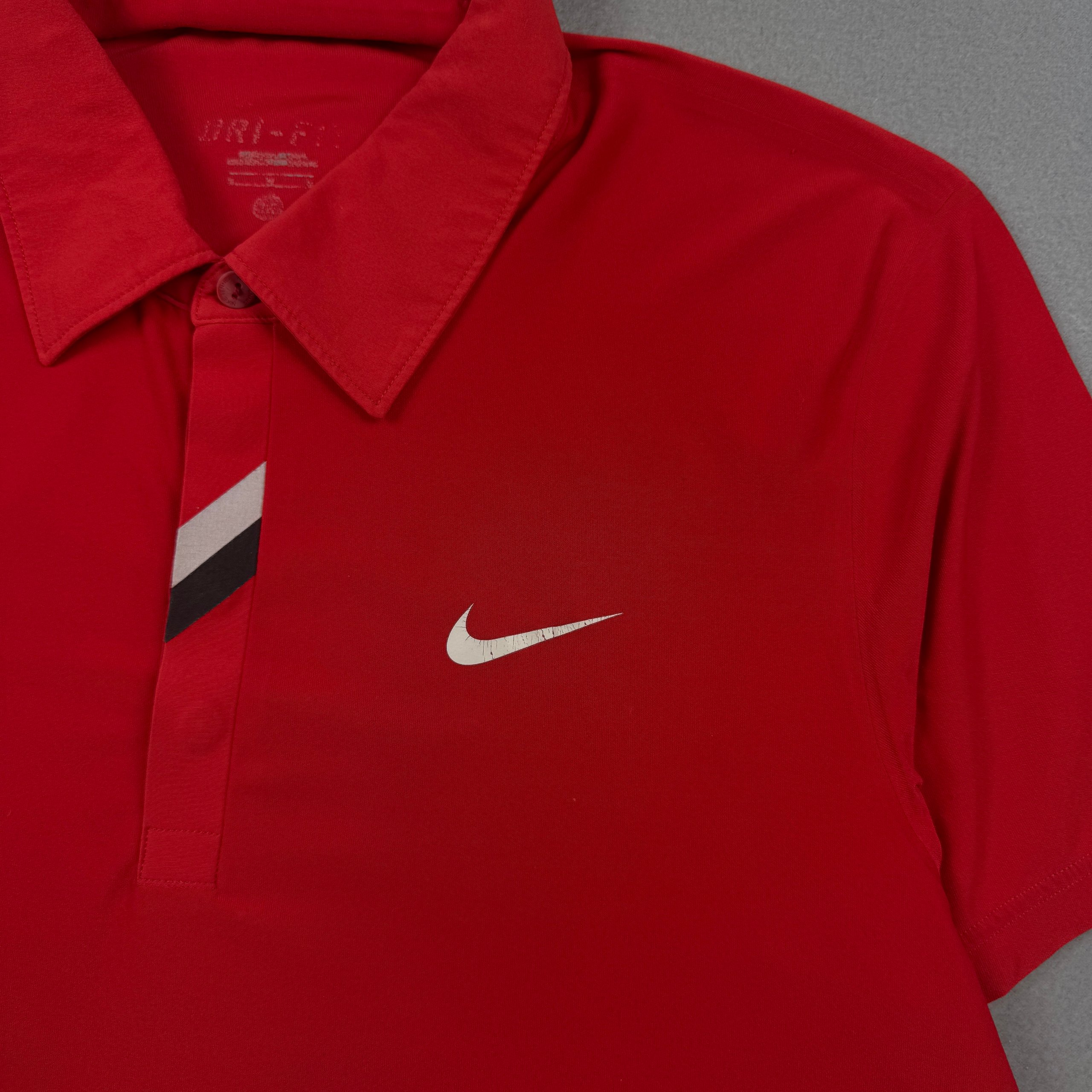 Nike 2010 RF Roger Federer ATP Red Polo Shirt RF Logo Size M / 50 image 6