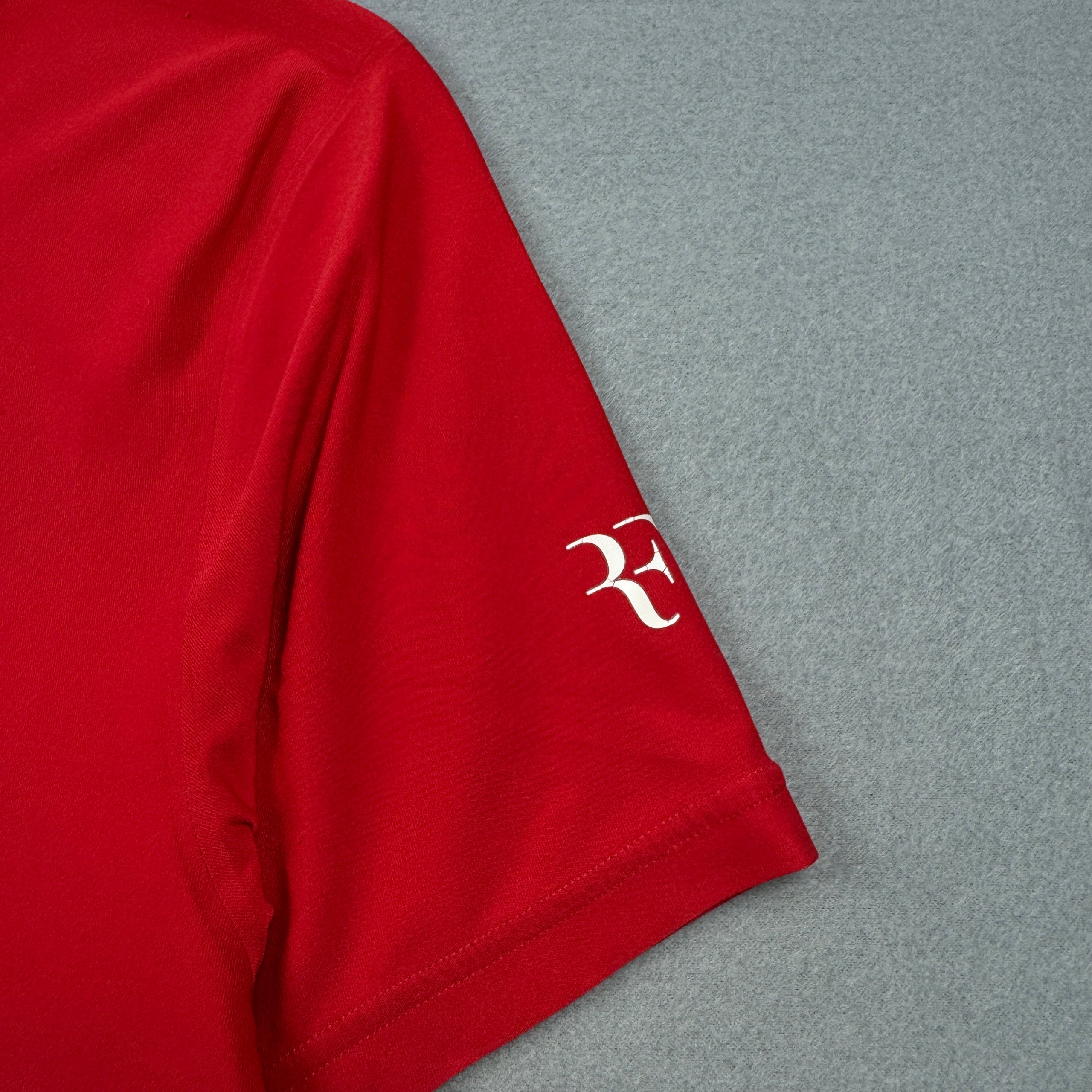 Nike 2010 RF Roger Federer ATP Red Polo Shirt RF Logo Size M / 50 image 7