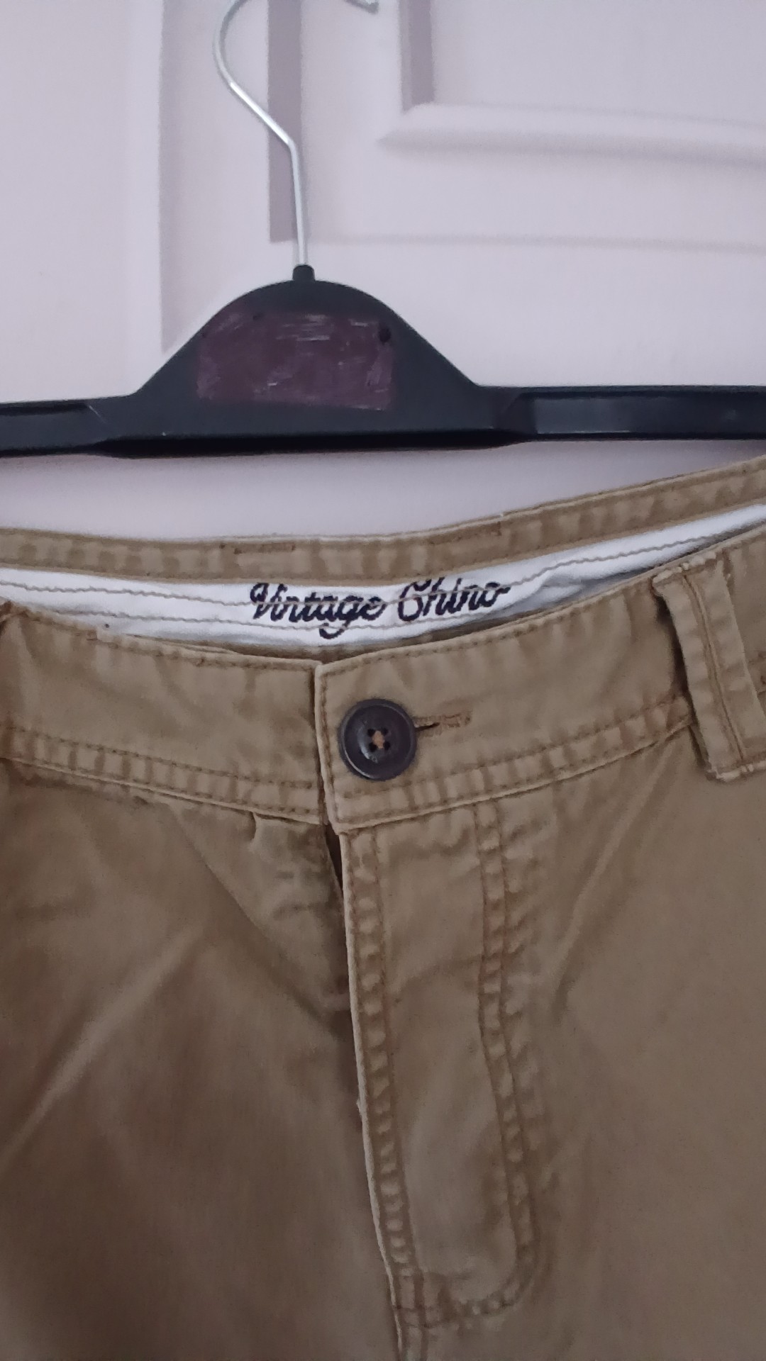 Crew Heritage Beige Cotton Chino Trousers Size 40 Regular image 2