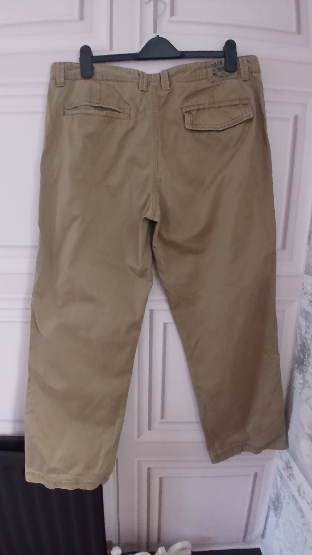 Crew Heritage Beige Cotton Chino Trousers Size 40 Regular image 6