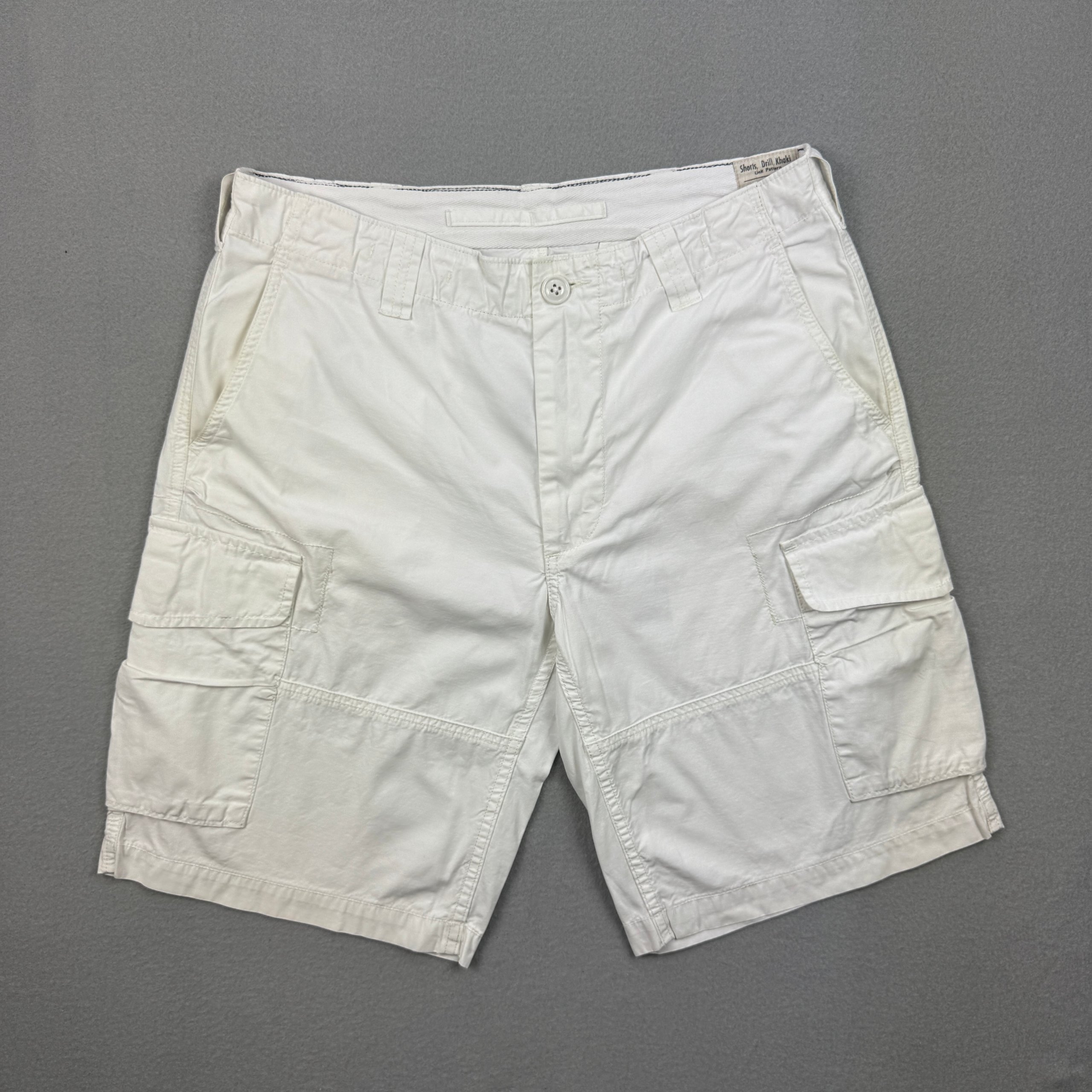 Men`s Polo Ralph Lauren White Cargo Shorts Size 30