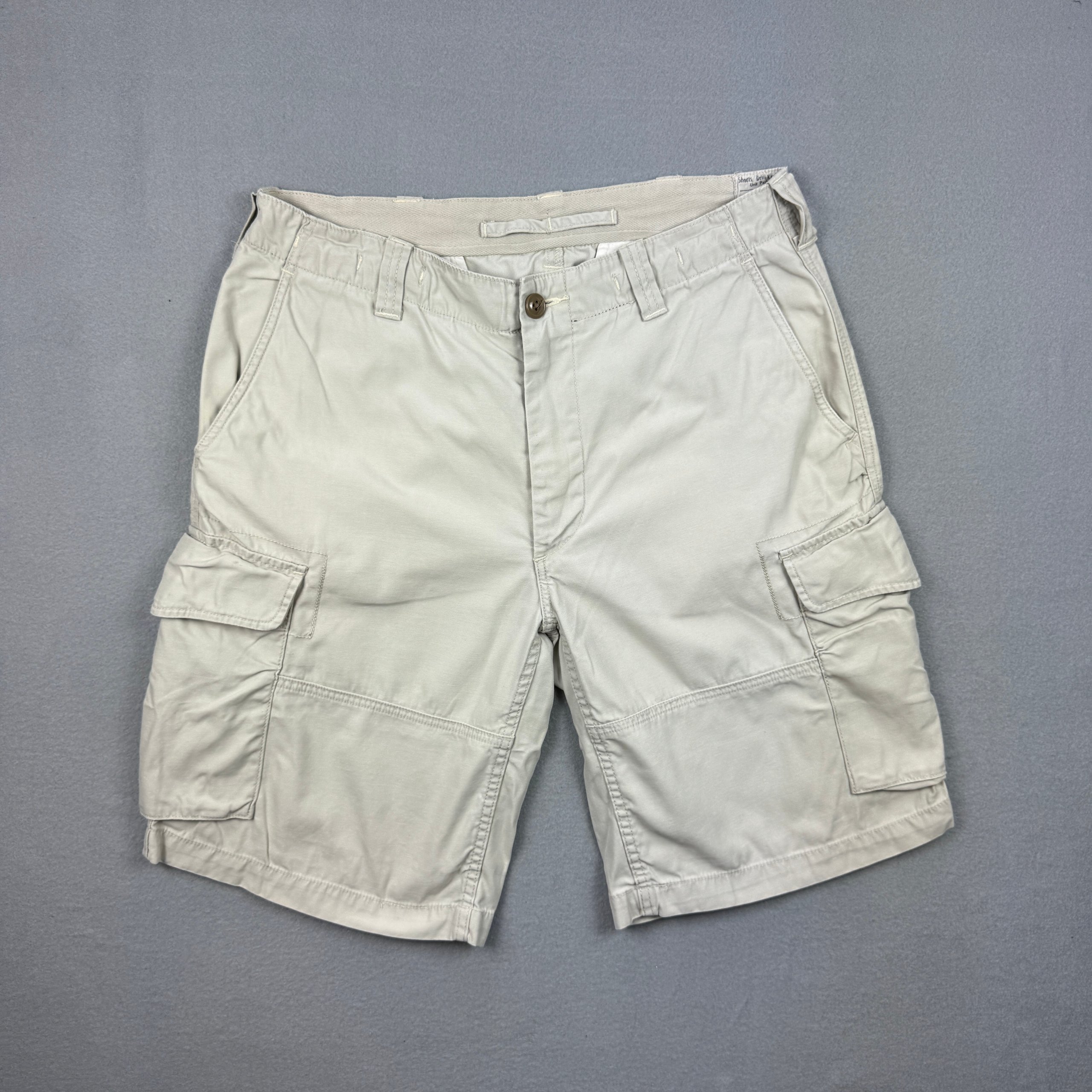 Men`s Polo Ralph Lauren Classic Fit Beige Cargo Shorts Size 32