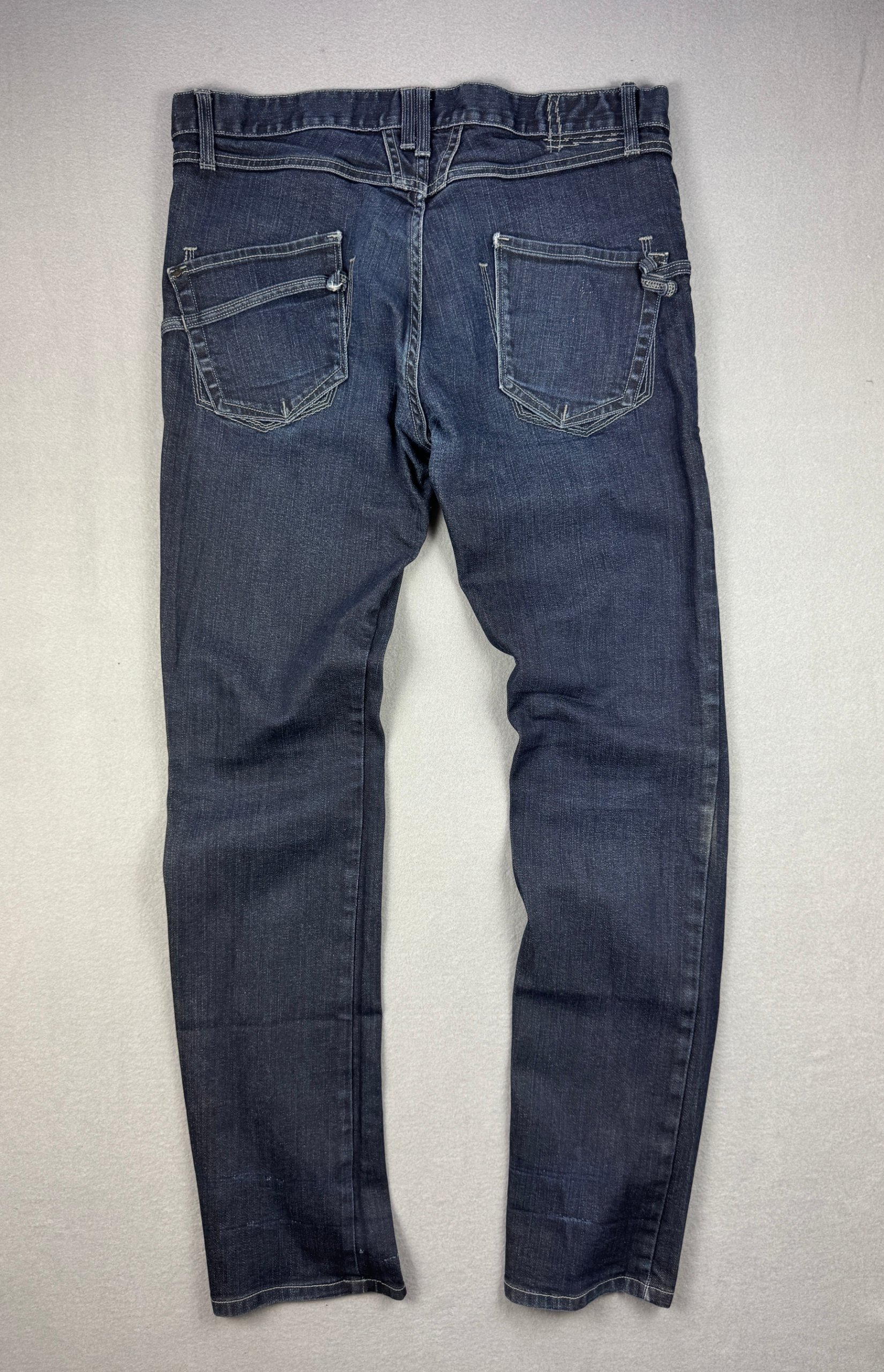 Men`s Marithe Francois Girbaud Blue Carpenter Jeans Size 33 Dark Wash image 2