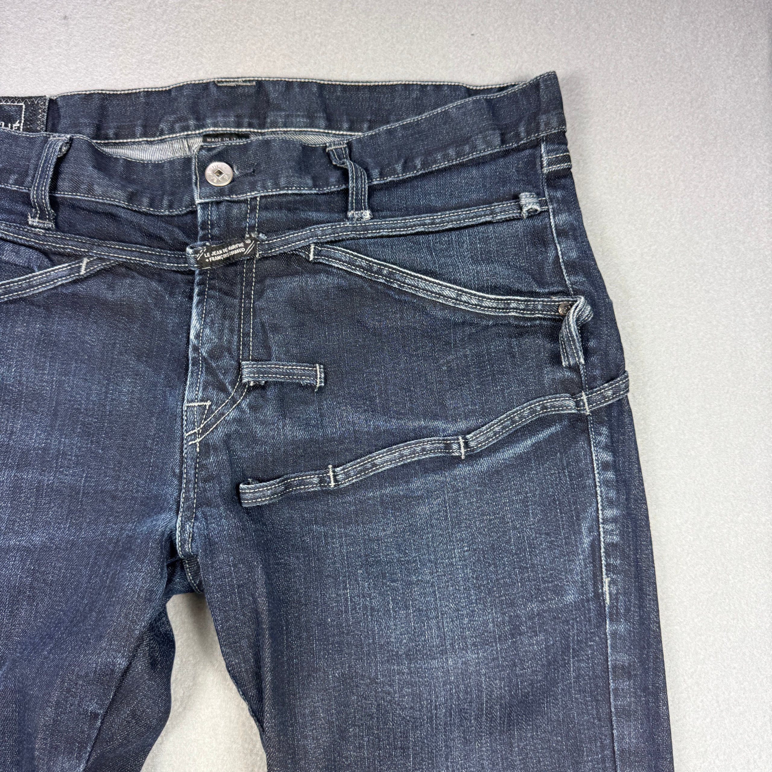 Men`s Marithe Francois Girbaud Blue Carpenter Jeans Size 33 Dark Wash image 5