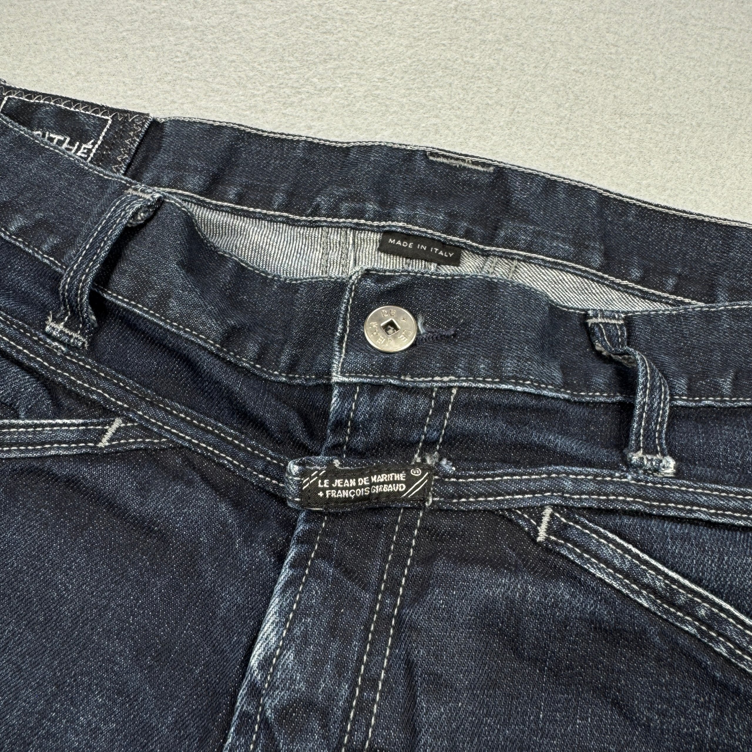 Men`s Marithe Francois Girbaud Blue Carpenter Jeans Size 33 Dark Wash image 6