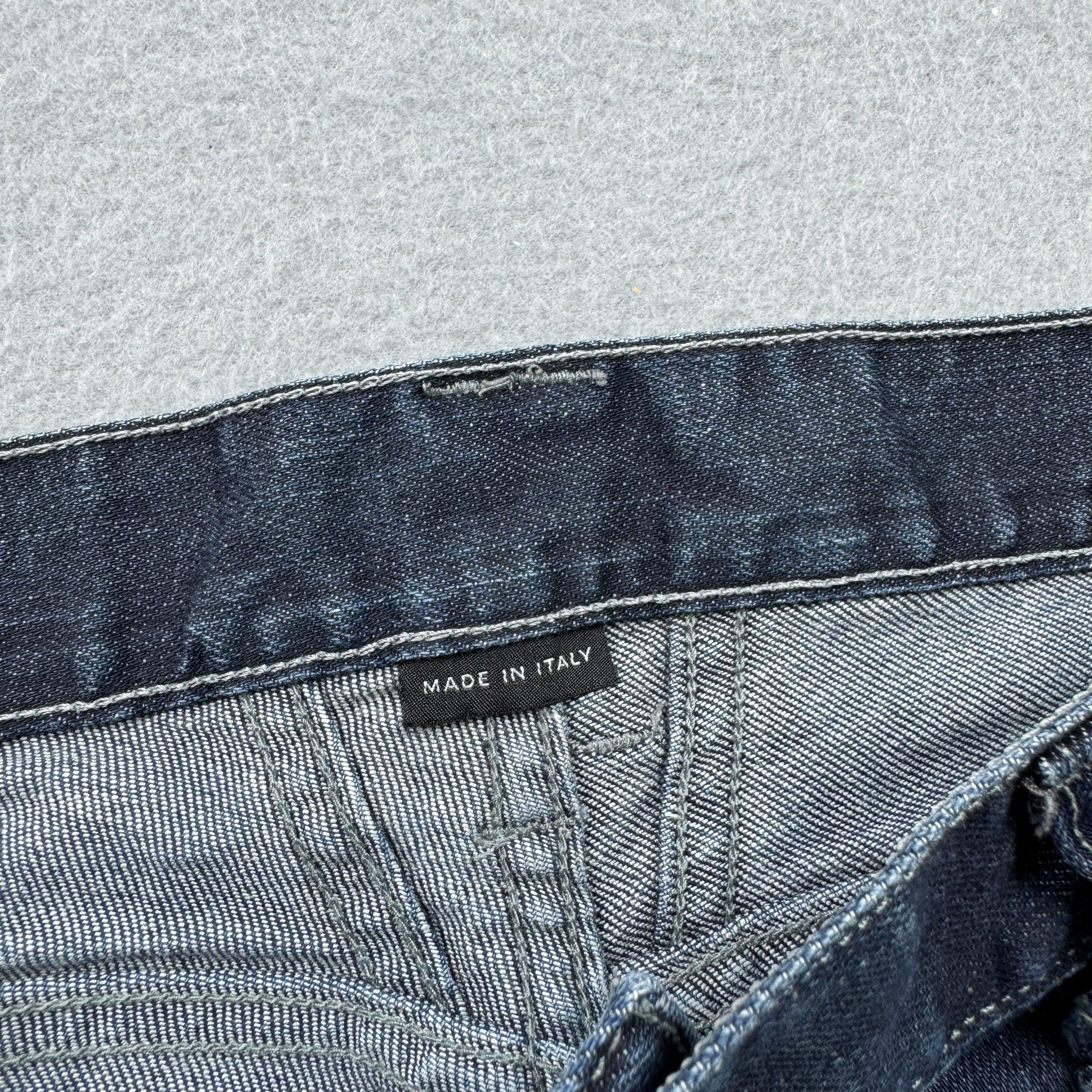 Men`s Marithe Francois Girbaud Blue Carpenter Jeans Size 33 Dark Wash image 9