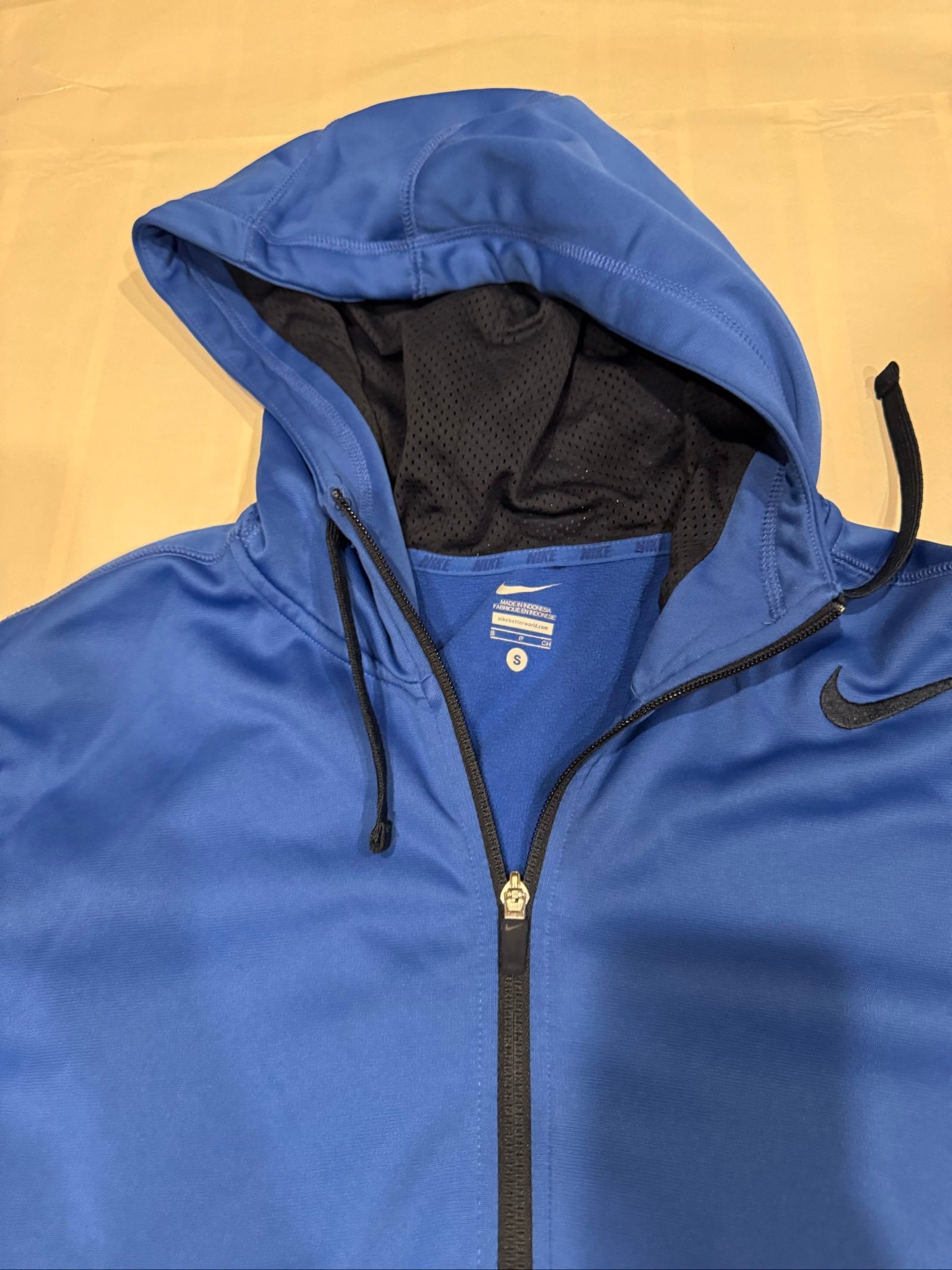 Nike Blue Full-Zip Hoodie Small Lightweight image 4
