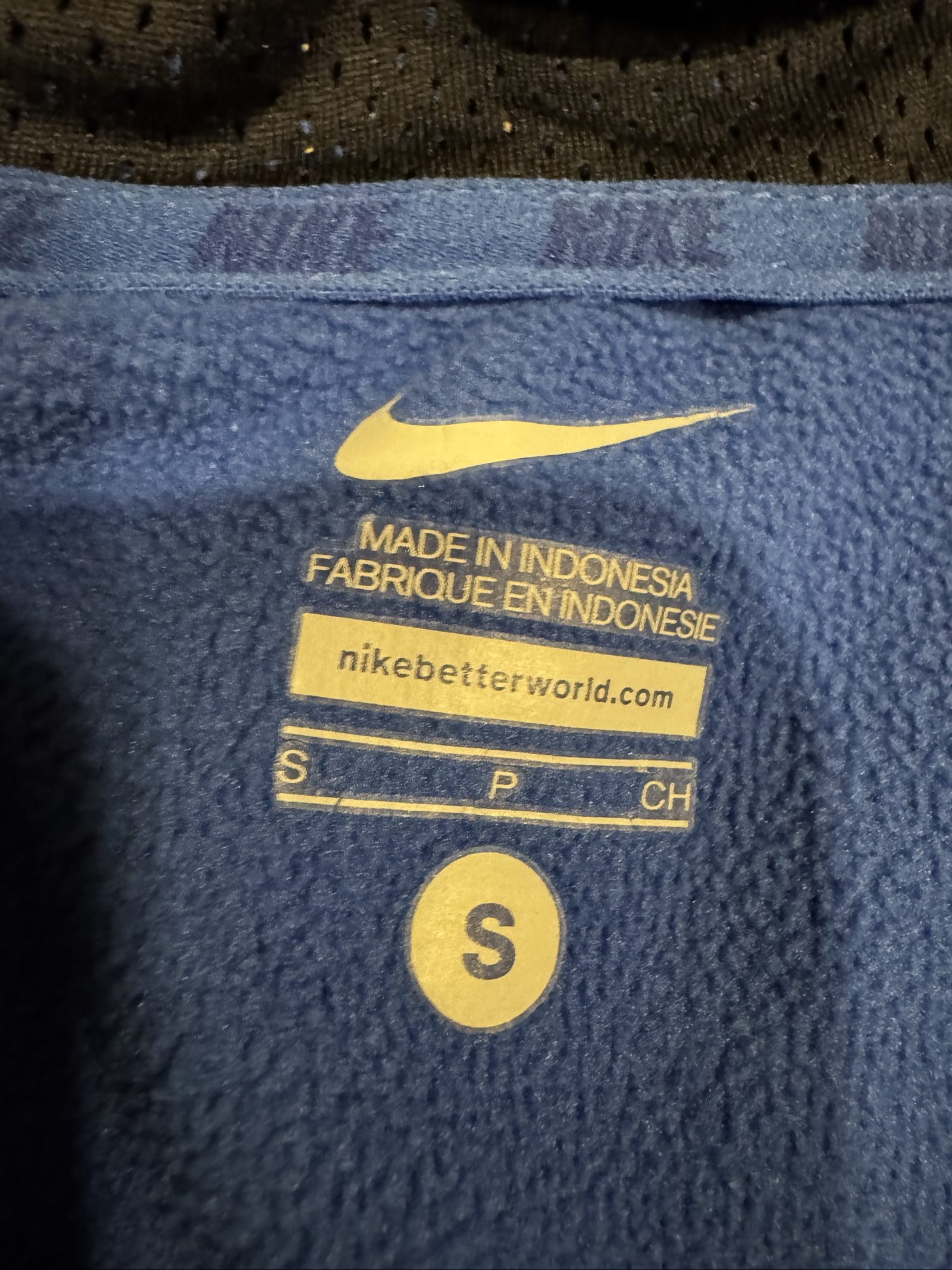 Nike Blue Full-Zip Hoodie Small Lightweight image 5