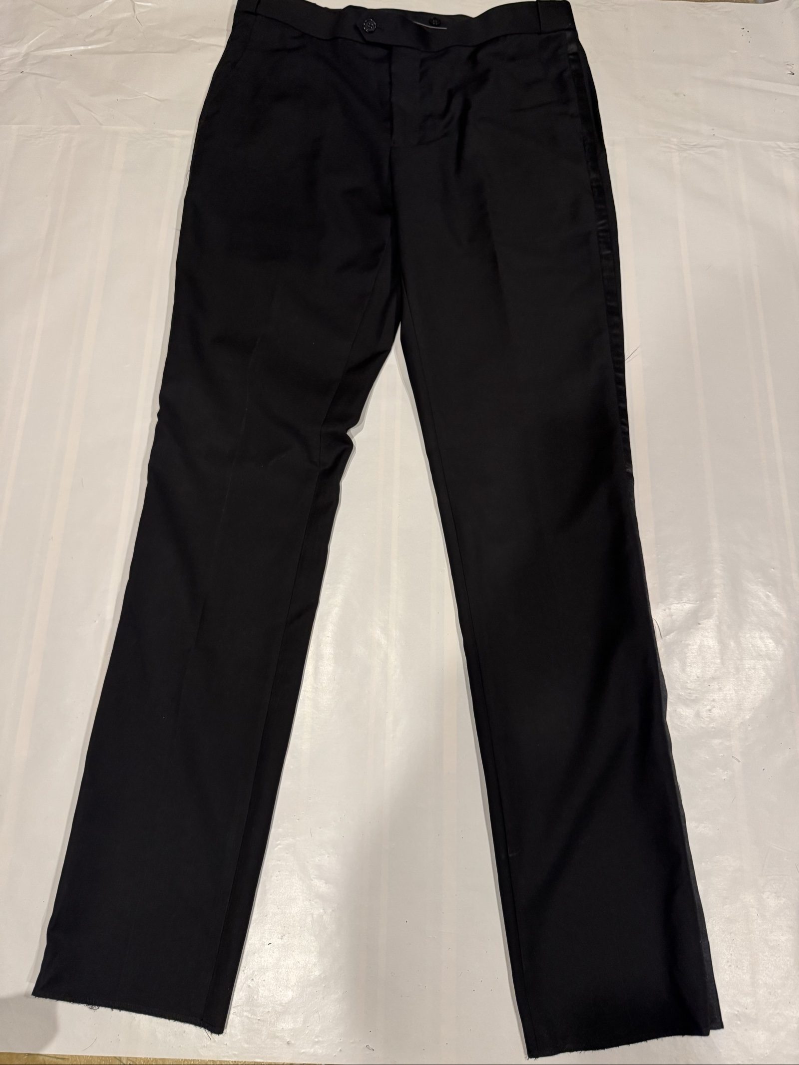 Men’s Spencer J’s slim fit tuxedo dress pants – black – size 36R