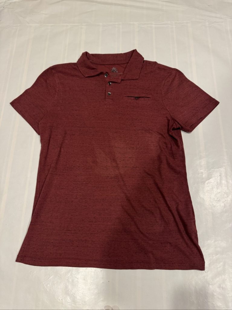 R&R Men's Red The Iconic Polo Shirt Medium Cotton Blend