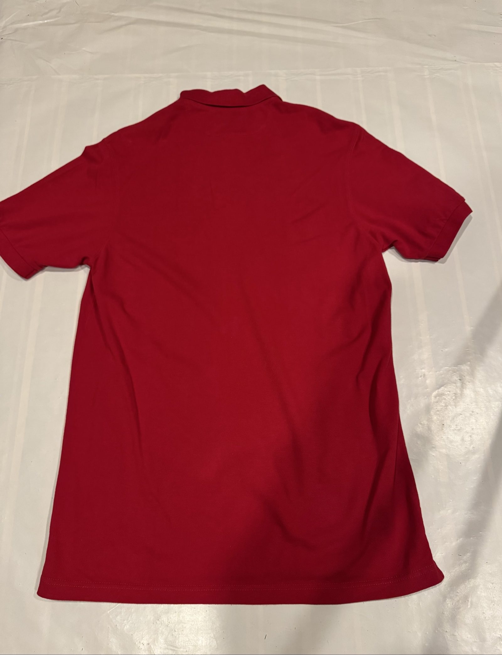 Chaps Men Red Cotton Polo Shirt Medium Embroidered Logo image 4