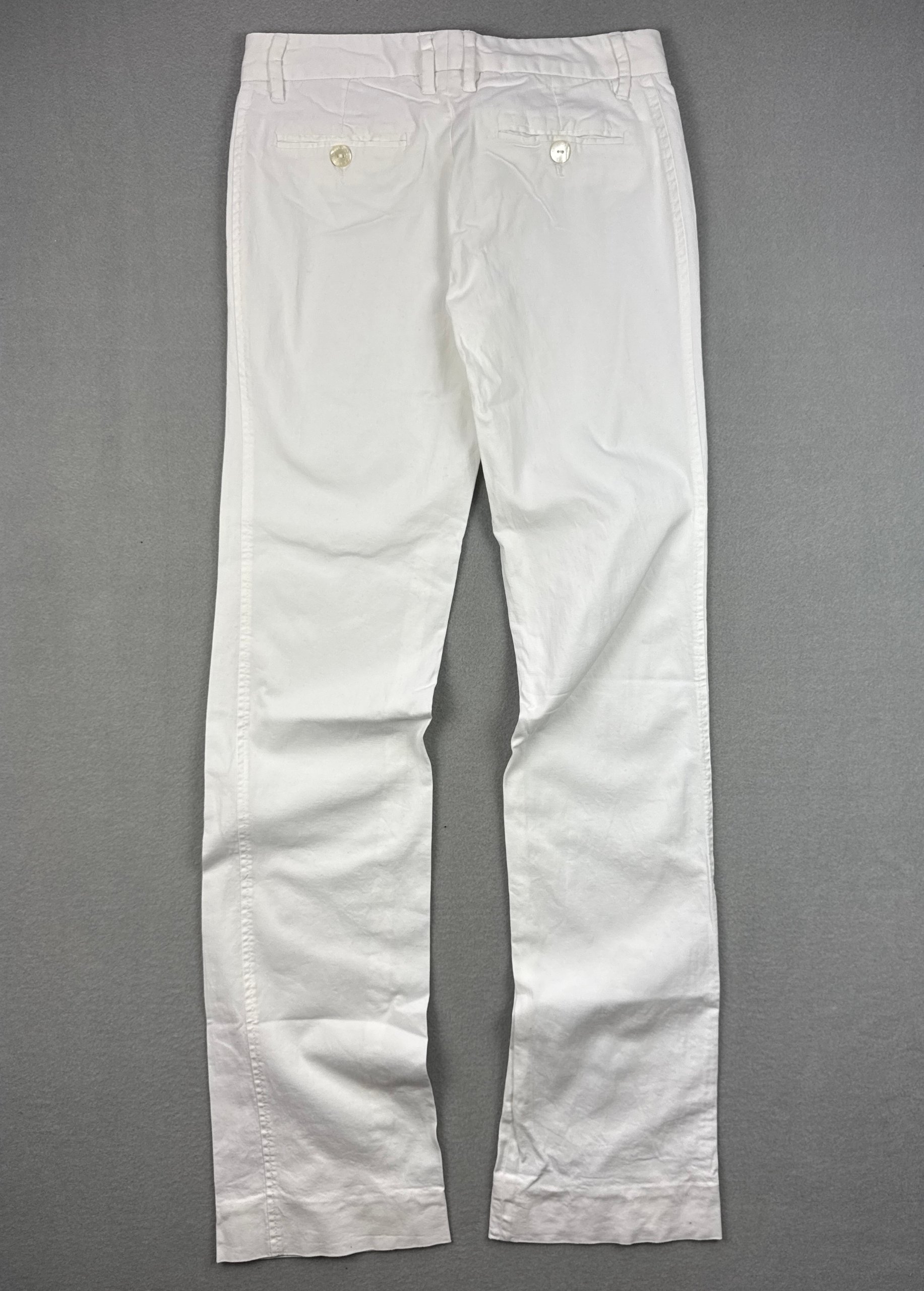 Women`s Dolce & Gabbana White Cotton Chino Trousers Size 38 / S image 2