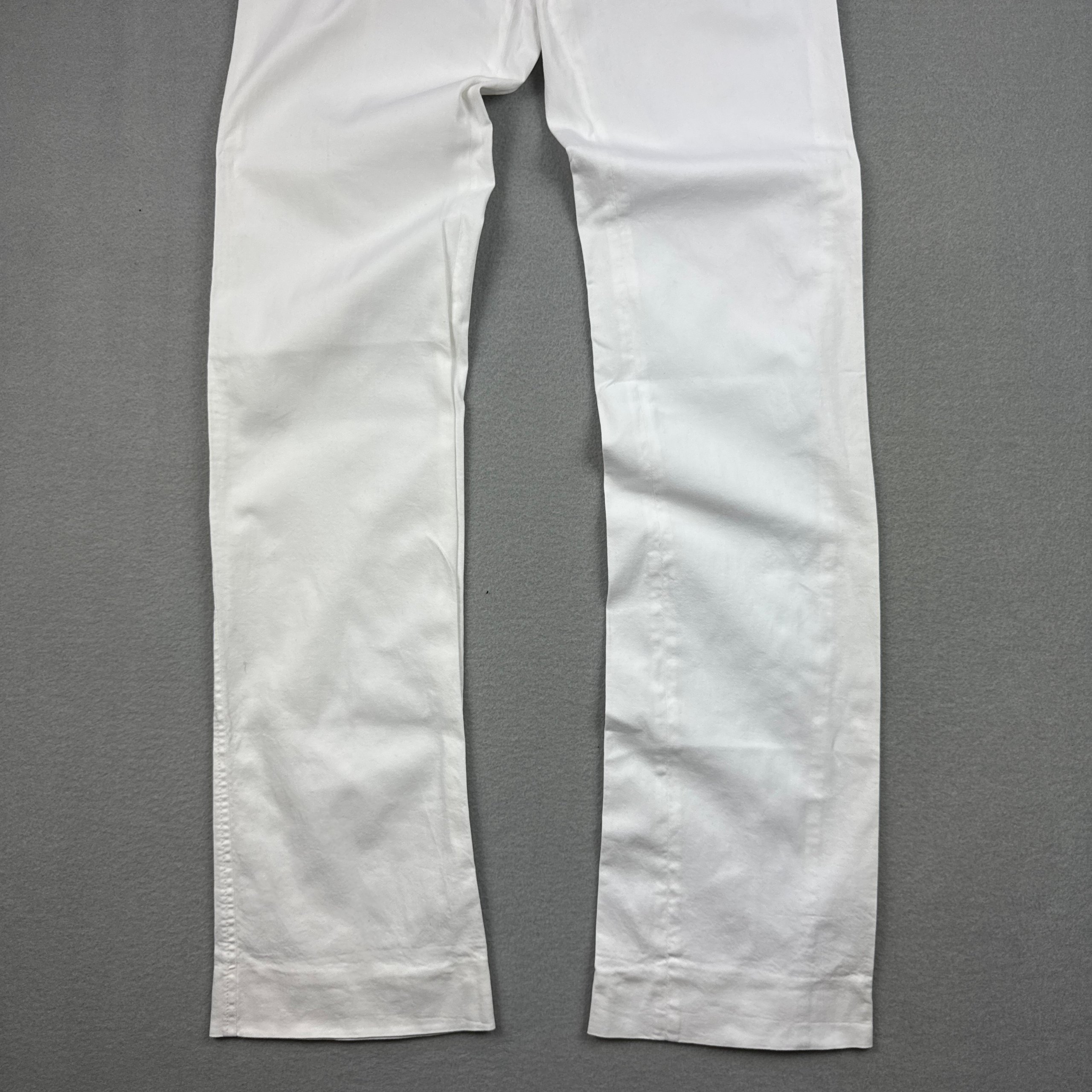 Women`s Dolce & Gabbana White Cotton Chino Trousers Size 38 / S image 4