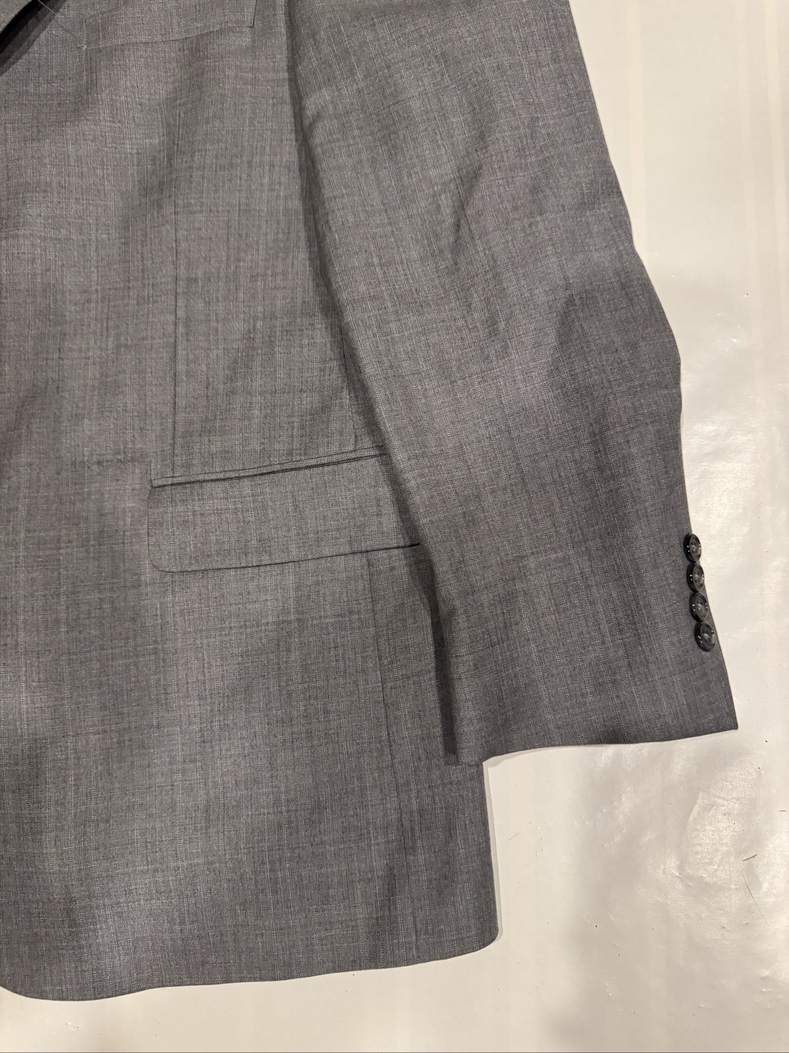 Jos A Bank Men Grey Wool Suit Jacket 44 Regular image 2