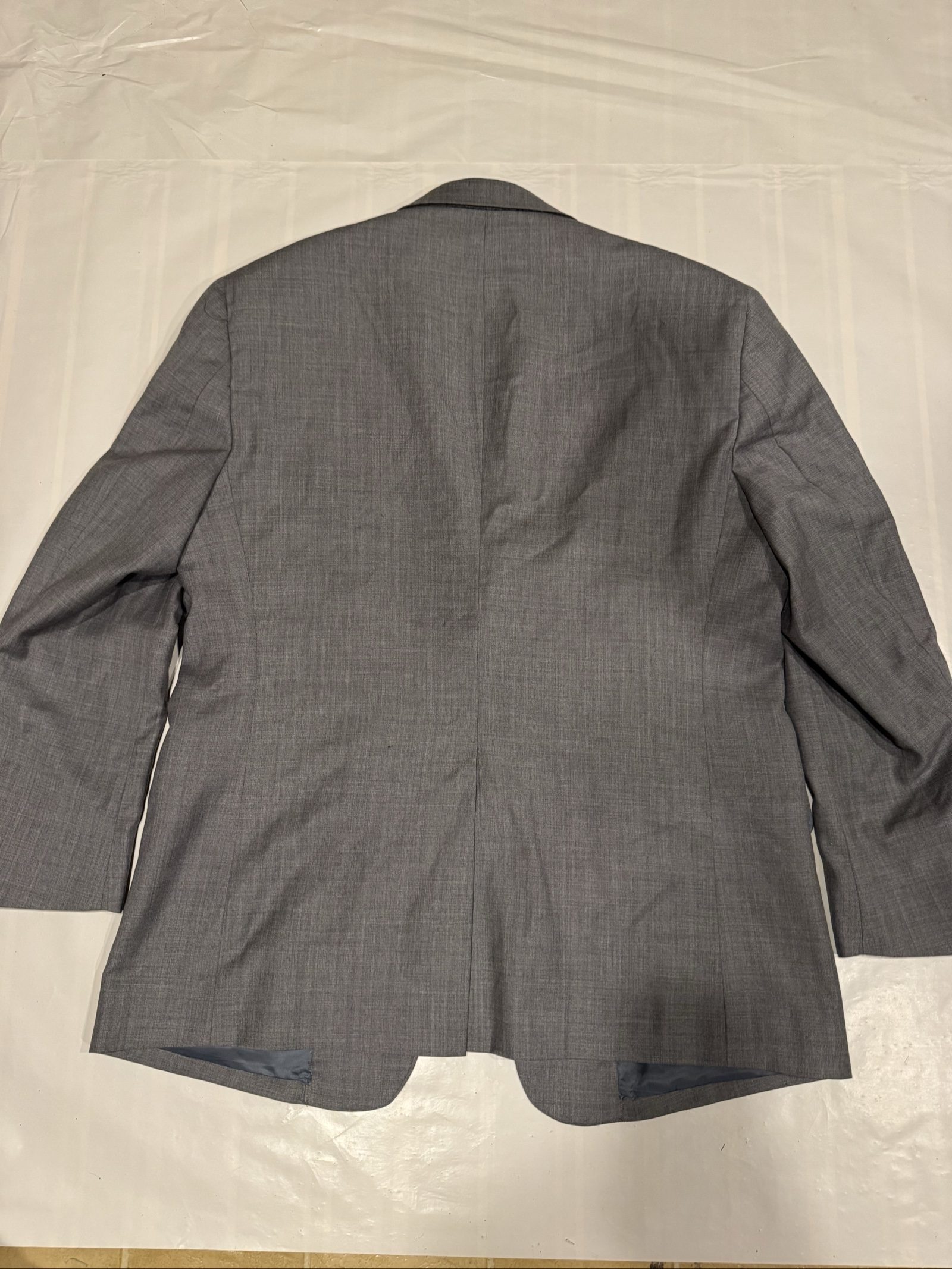 Jos A Bank Men Grey Wool Suit Jacket 44 Regular image 6