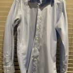 Men's David Donahue Dress Shirt - Blue - 34/35 & 15.5