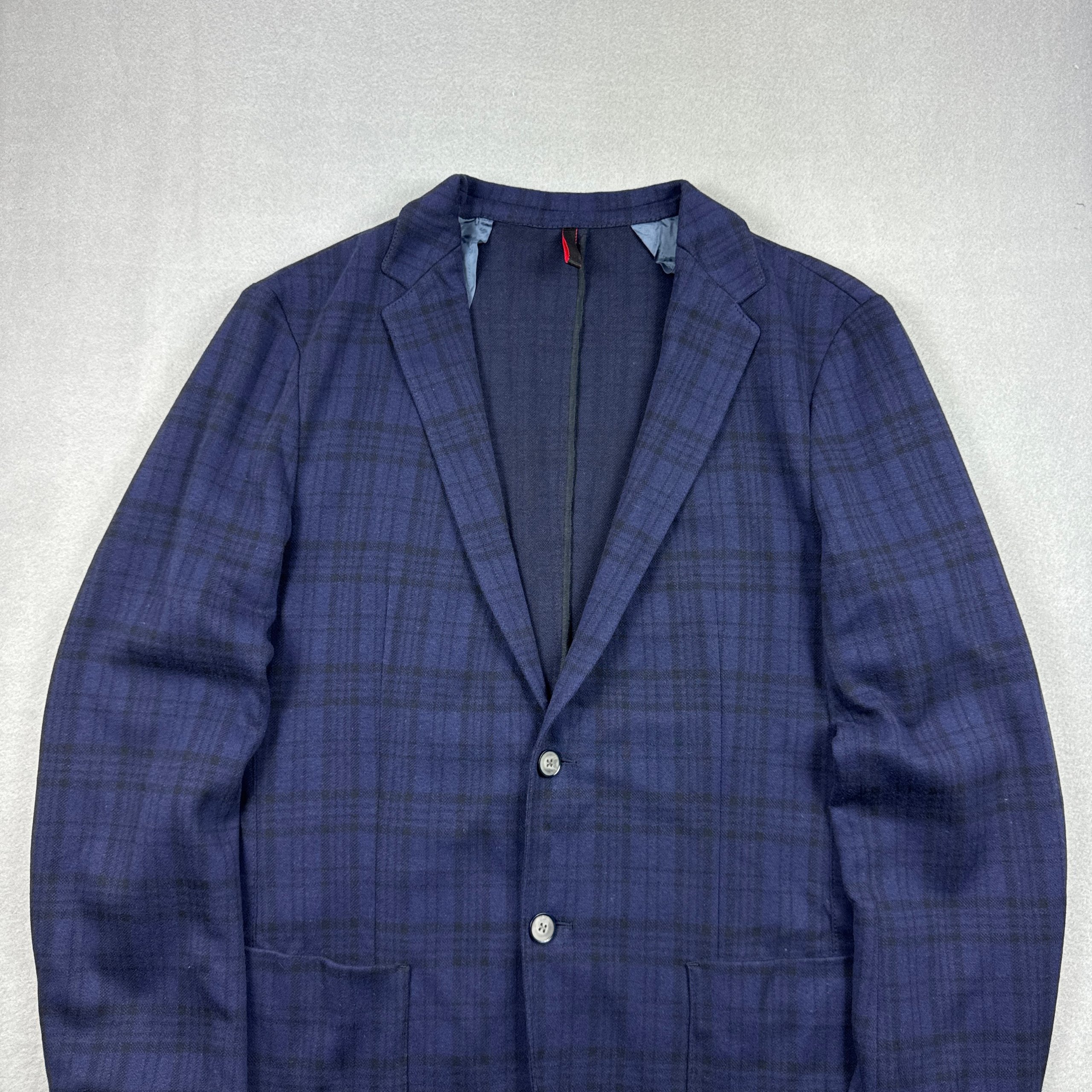 Men`s Strellson Navy & Black Checked Slim Fit Blazer Size 50 / M image 3