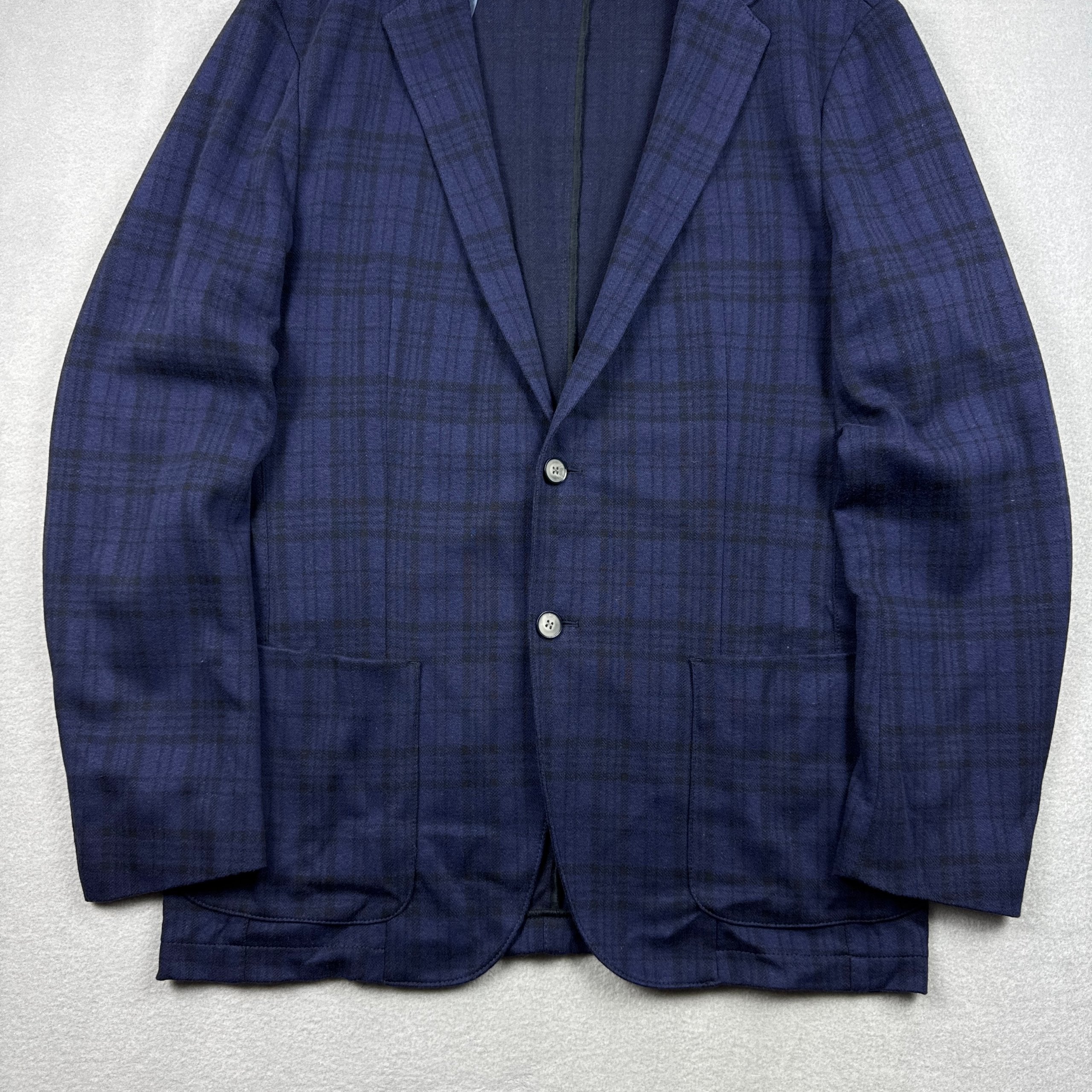 Men`s Strellson Navy & Black Checked Slim Fit Blazer Size 50 / M image 4