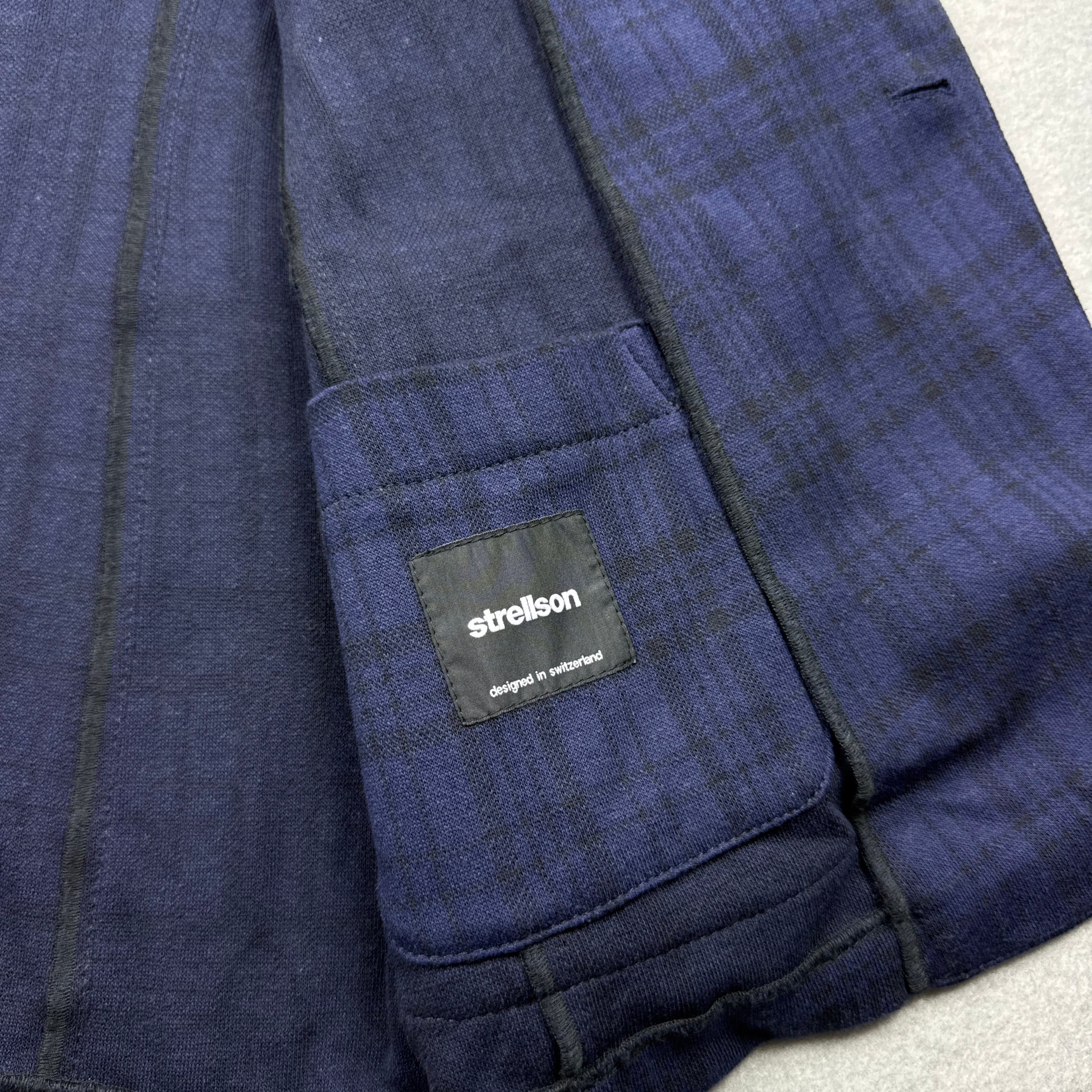 Men`s Strellson Navy & Black Checked Slim Fit Blazer Size 50 / M image 8