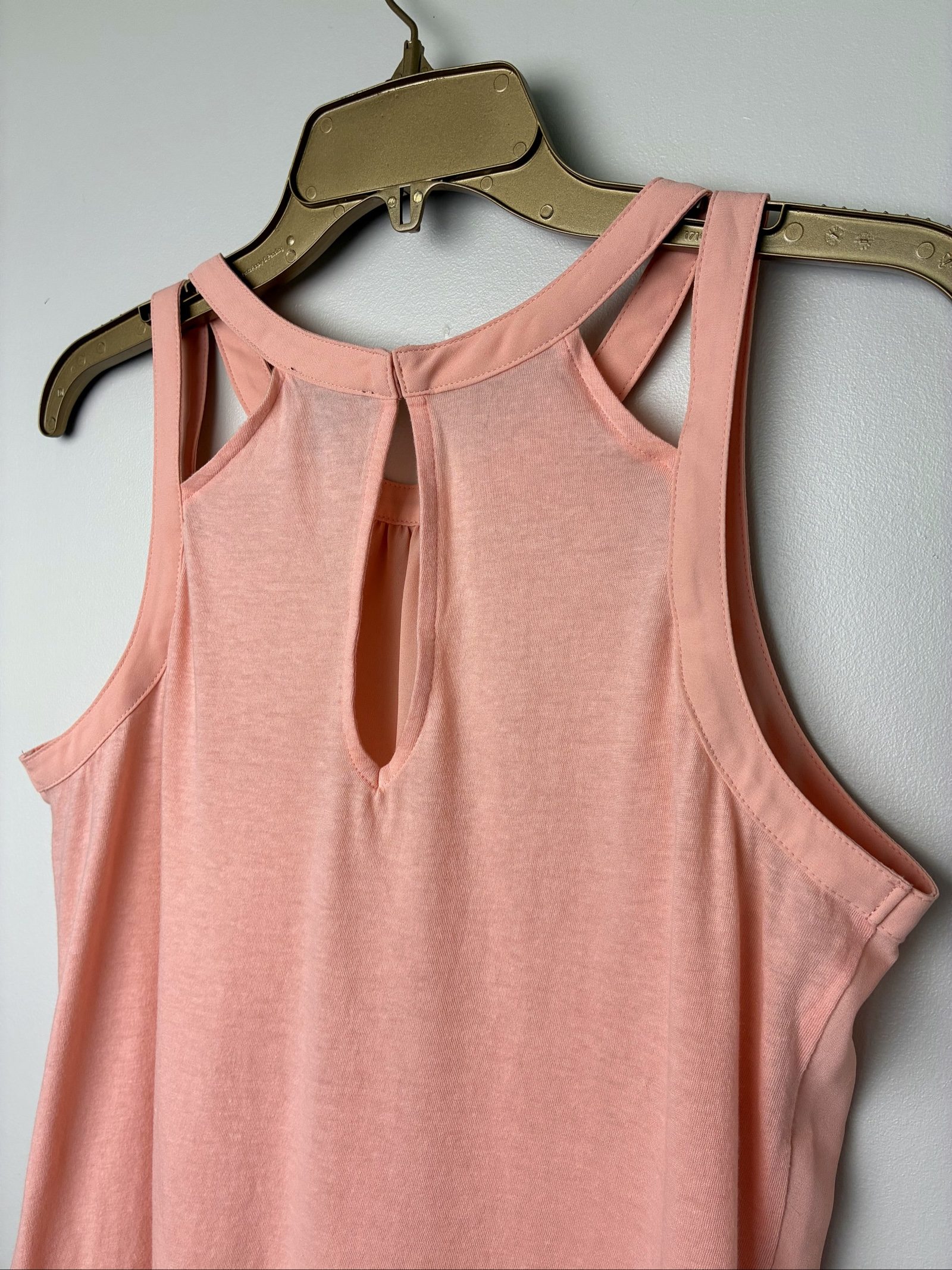 Express Peach Double Strap Sleeveless Blouse Top Size M image 5