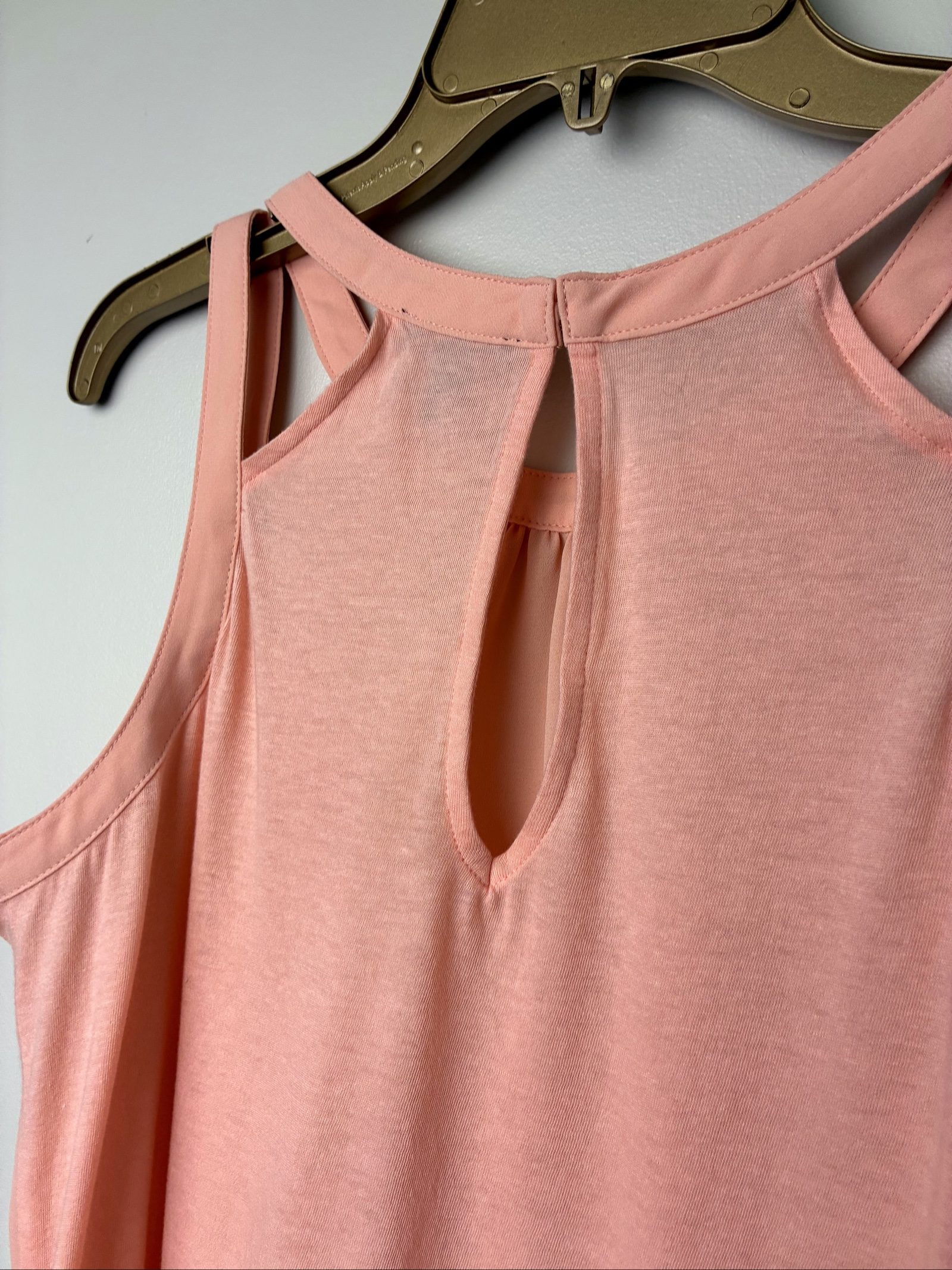 Express Peach Double Strap Sleeveless Blouse Top Size M image 6