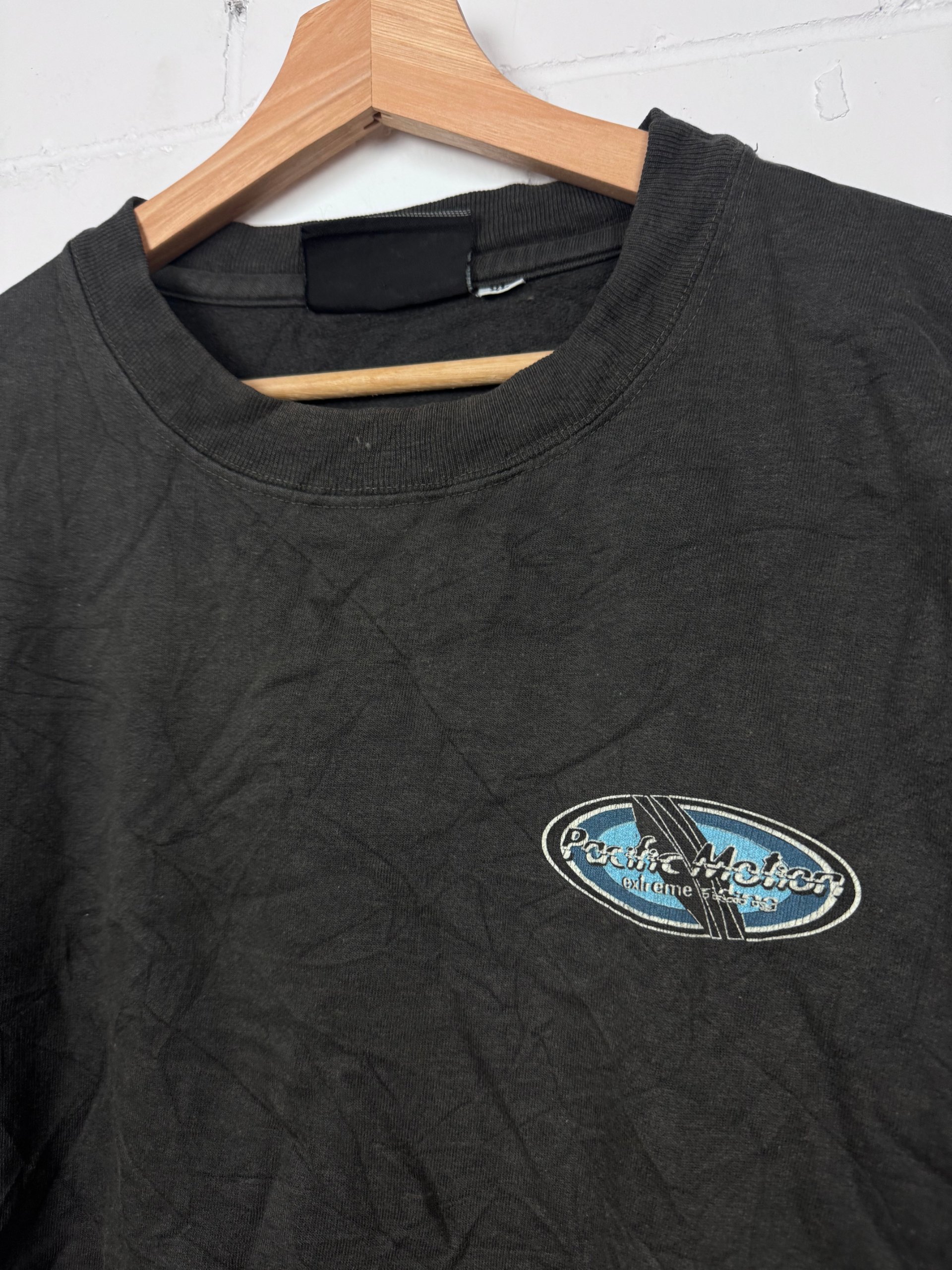 Vintage Pacific Motion Black Long Sleeve Snowboarding Shirt XL Men's image 3