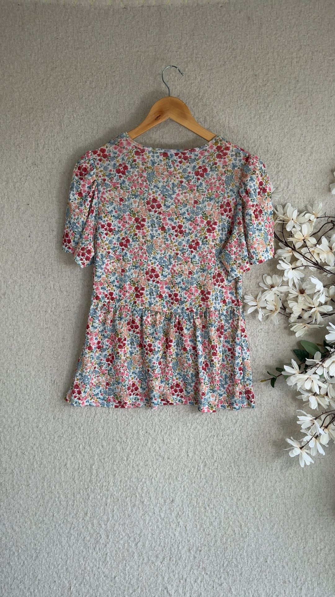 Peacocks Women's Multicolour Floral Print Polyester Dress UK 8 image 4