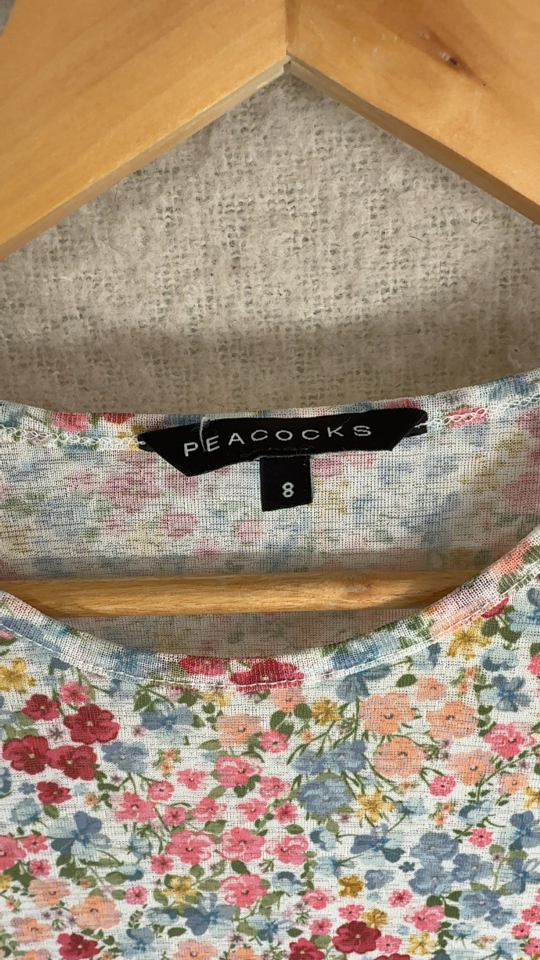 Peacocks Women's Multicolour Floral Print Polyester Dress UK 8 image 2