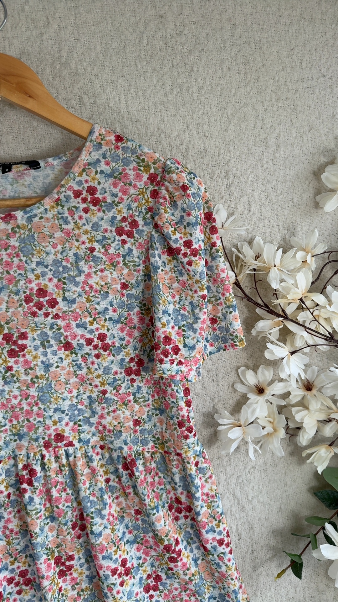 Peacocks Women's Multicolour Floral Print Polyester Dress UK 8 image 3