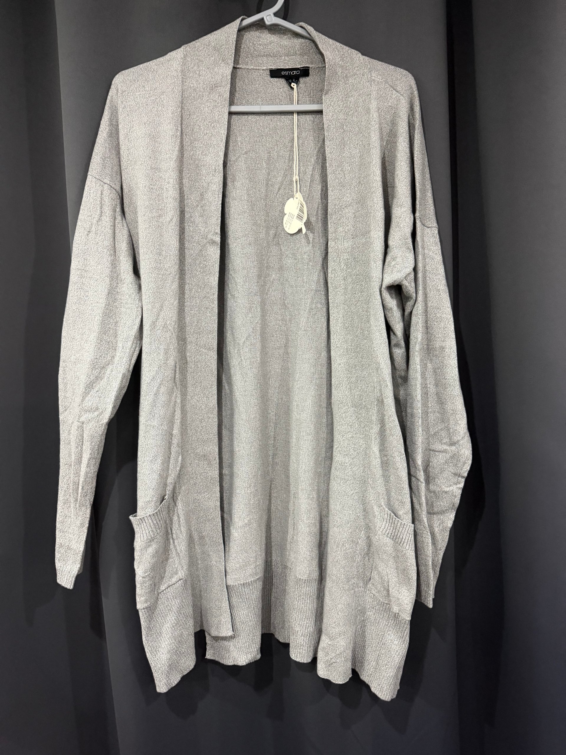 Esmara Grey Cotton Cardigan Large 18/20
