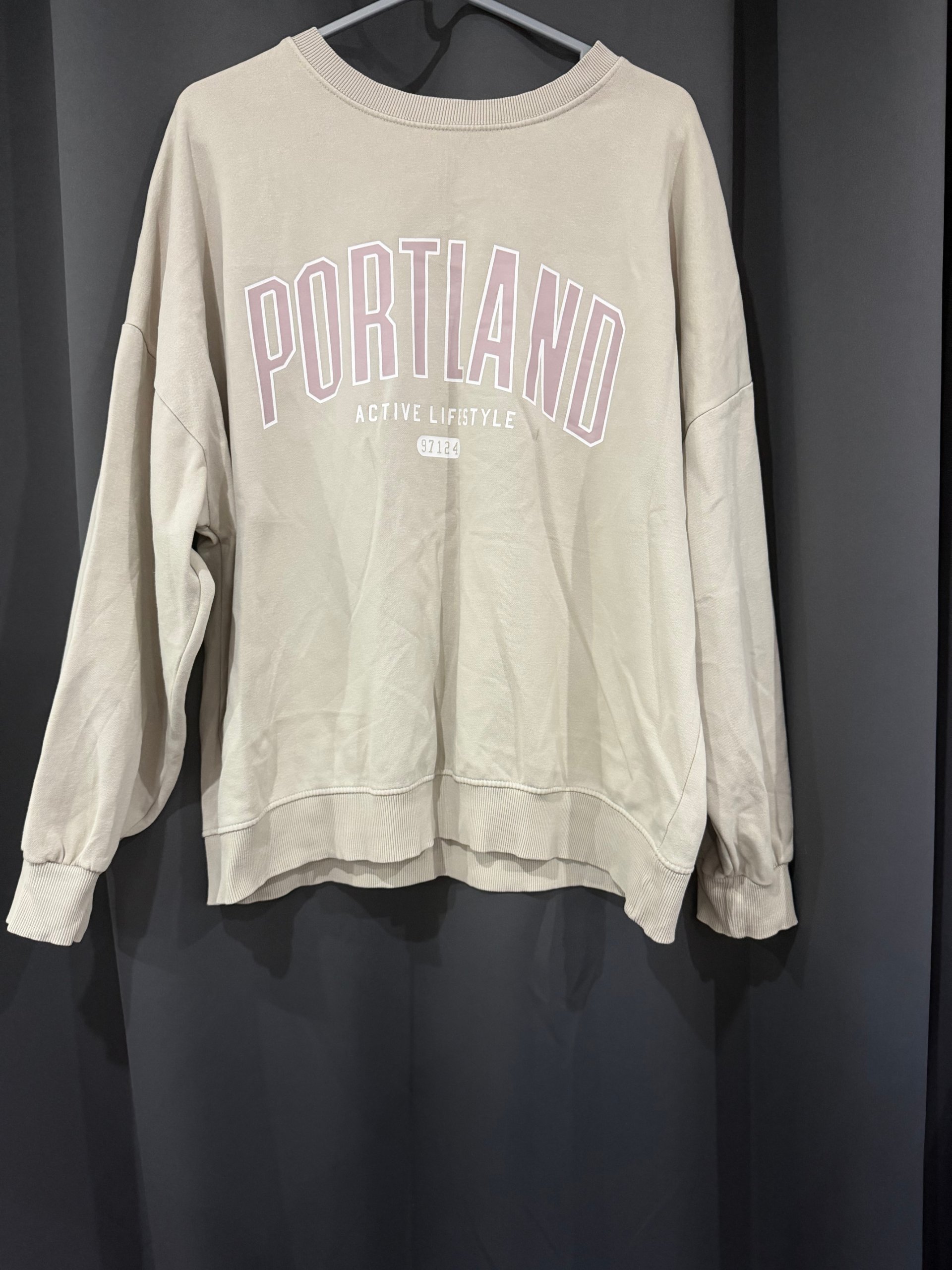 F&F Beige Portland Active Lifestyle Sweatshirt UK Large