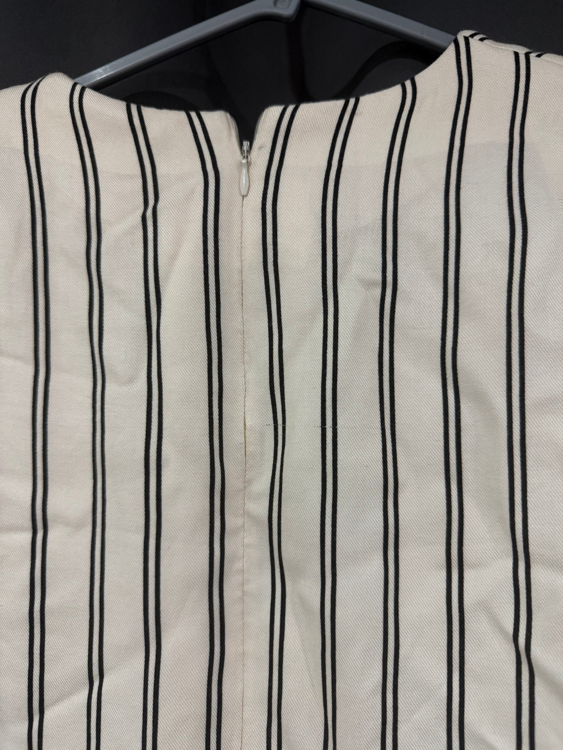 Unbranded Black & White Striped Long Sleeve Blouse XS image 3