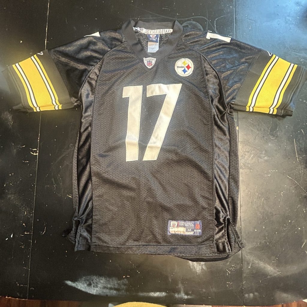 Reebok Black & Yellow NFL Steelers Wallace Jersey Medium