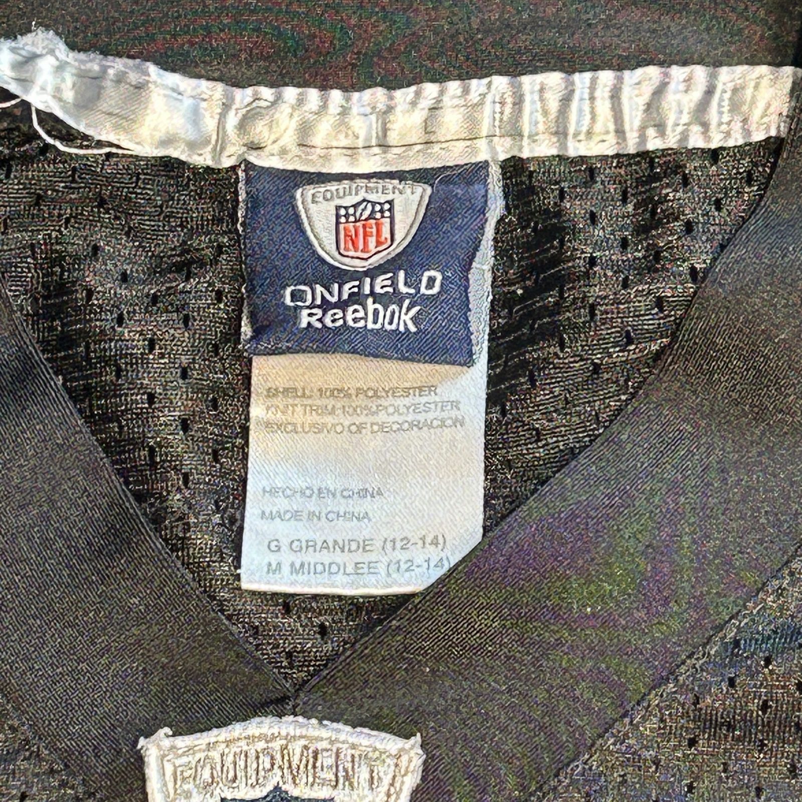 Reebok Black & Yellow NFL Steelers Wallace Jersey Medium image 2