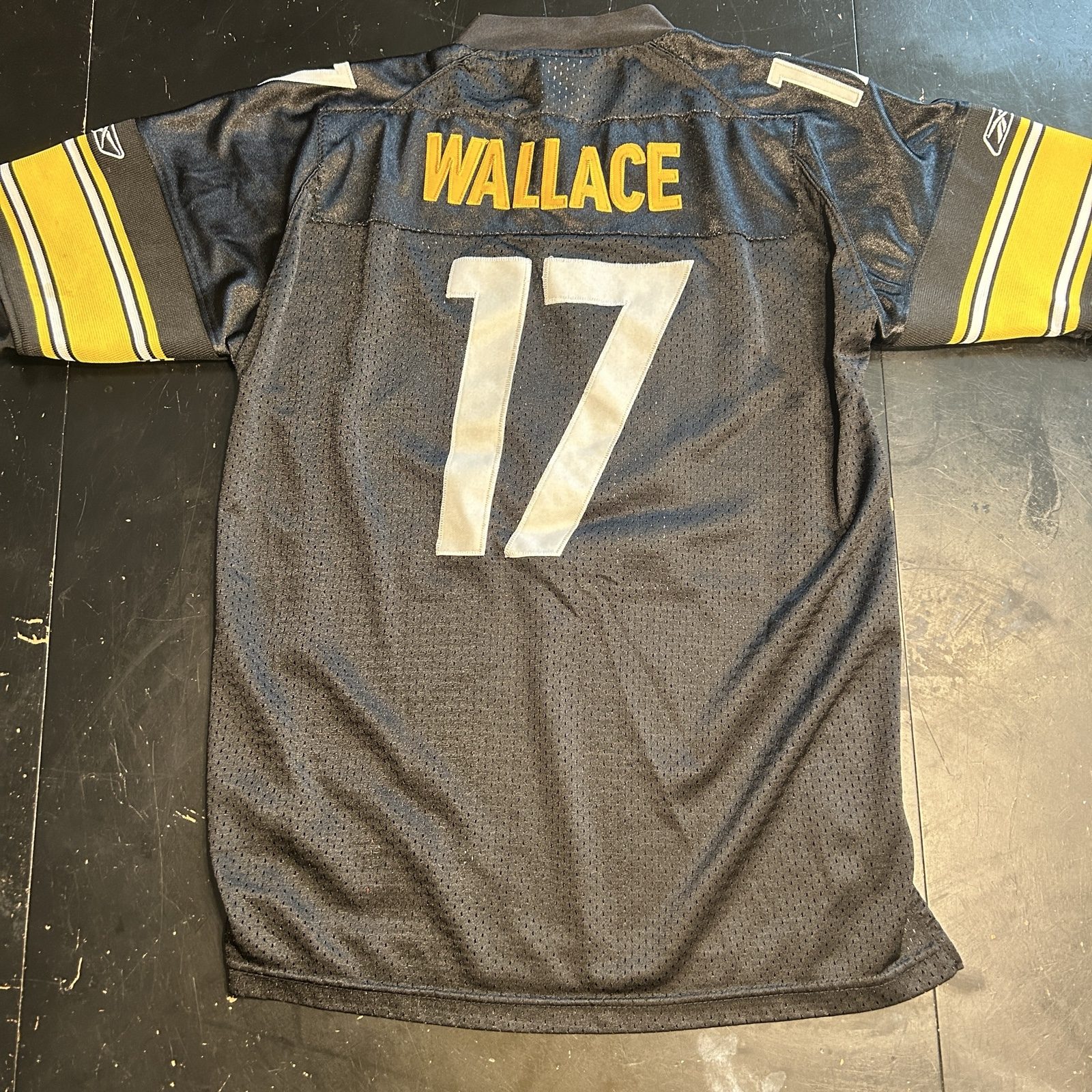 Reebok Black & Yellow NFL Steelers Wallace Jersey Medium image 4