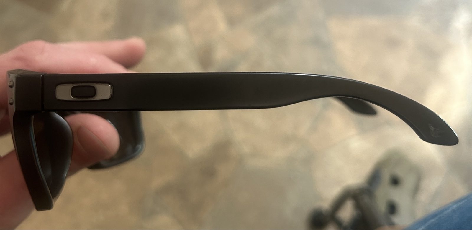 Oakley Black Holbrook Polarized Sunglasses 59mm USA Assembled image 5
