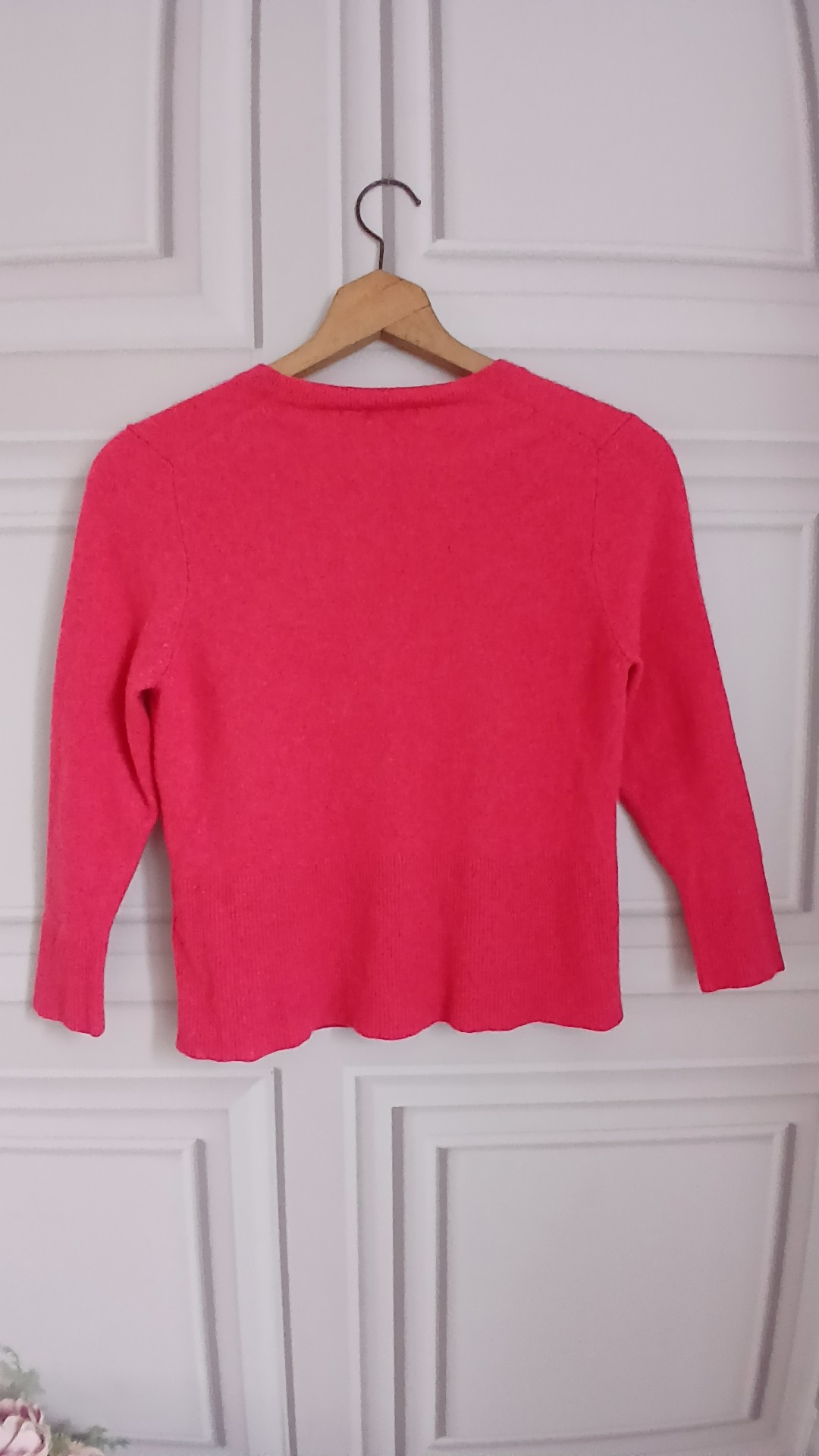 John Lewis Pink Cashmere Buttoned Cardigan image 3