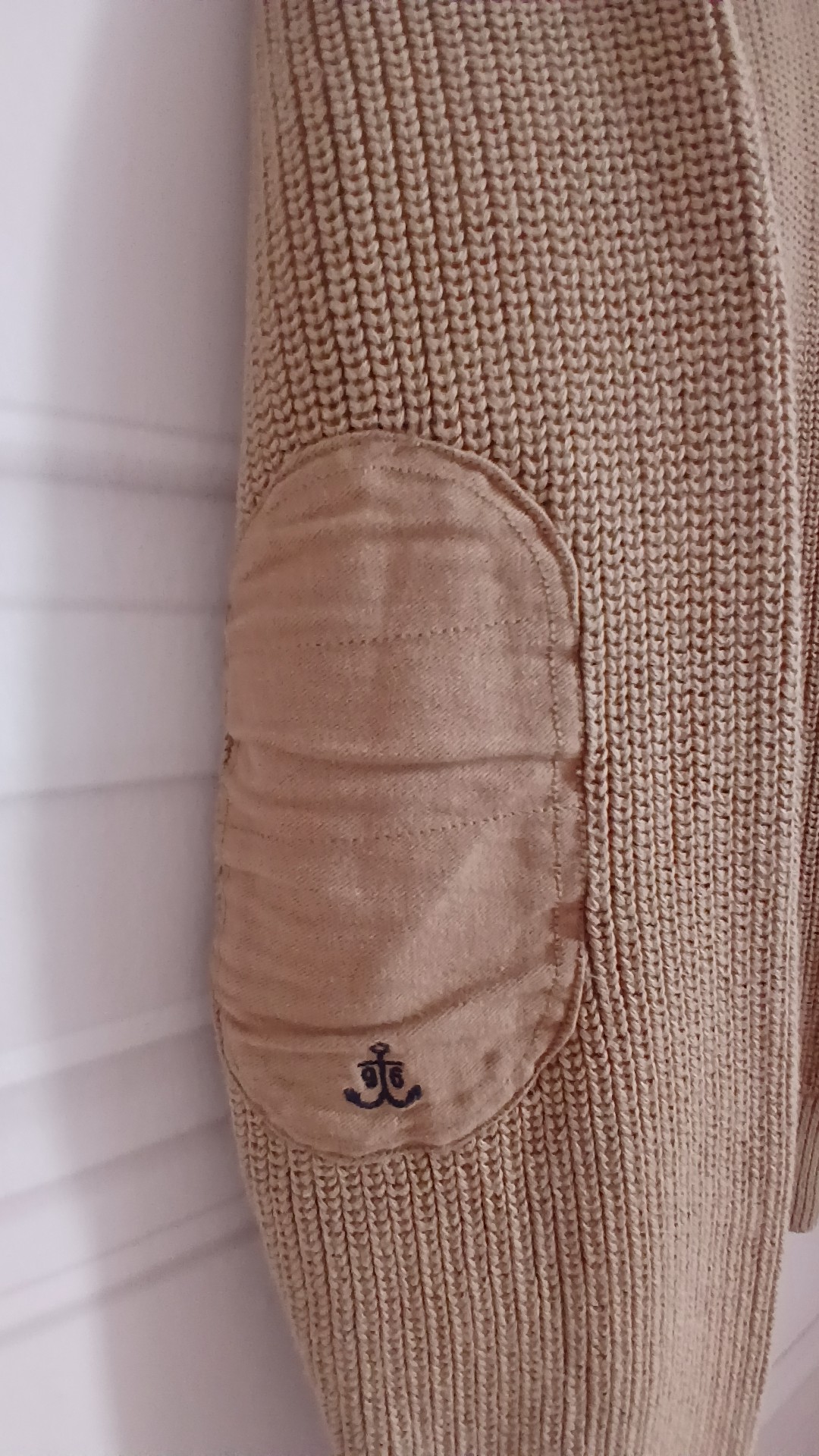 Quba & Co Beige Nautical Heritage 100% Cotton Knit Sweater Large image 2