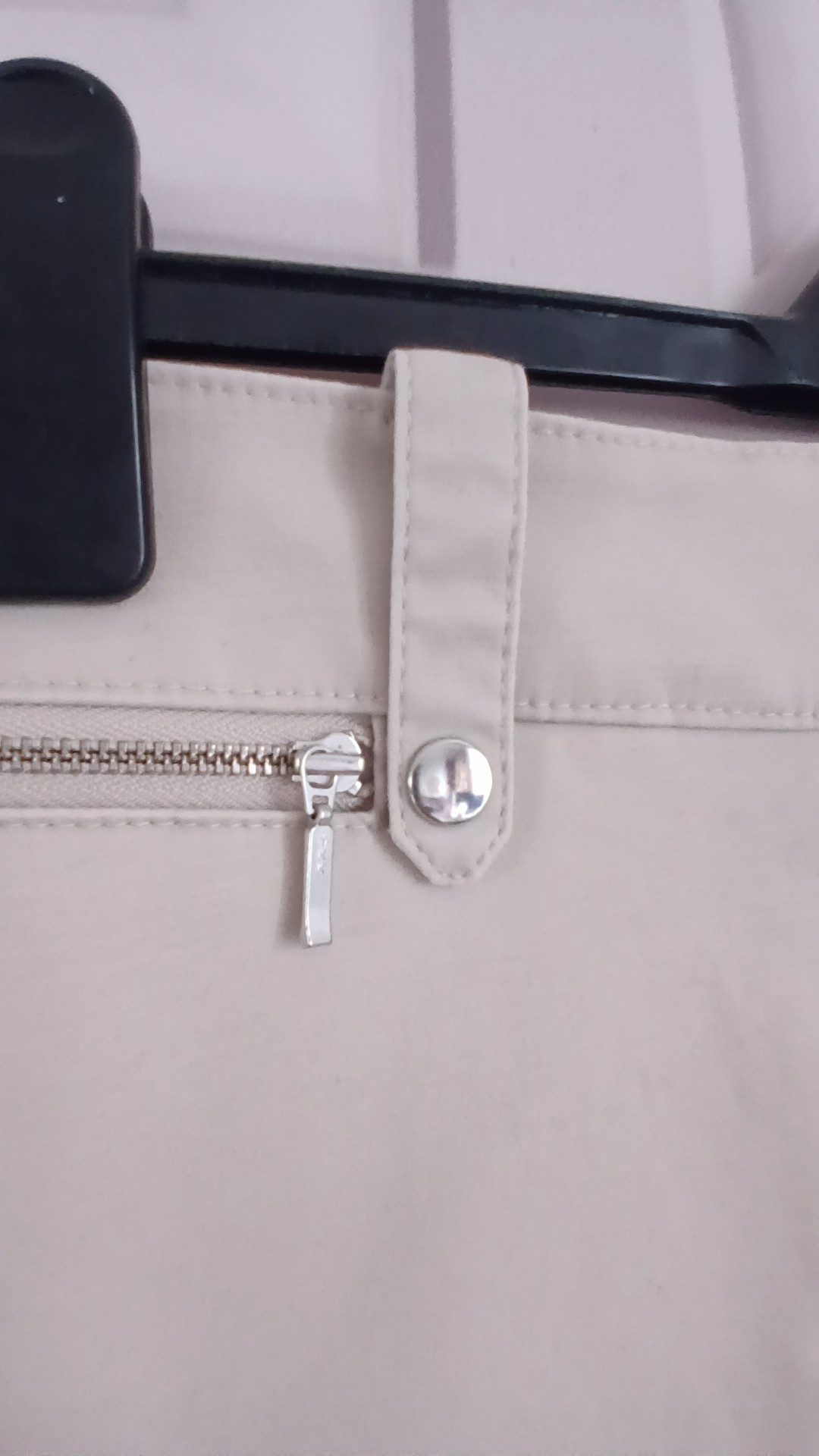 Marks & Spencer Beige Cotton Mini Skirt UK 16 image 2