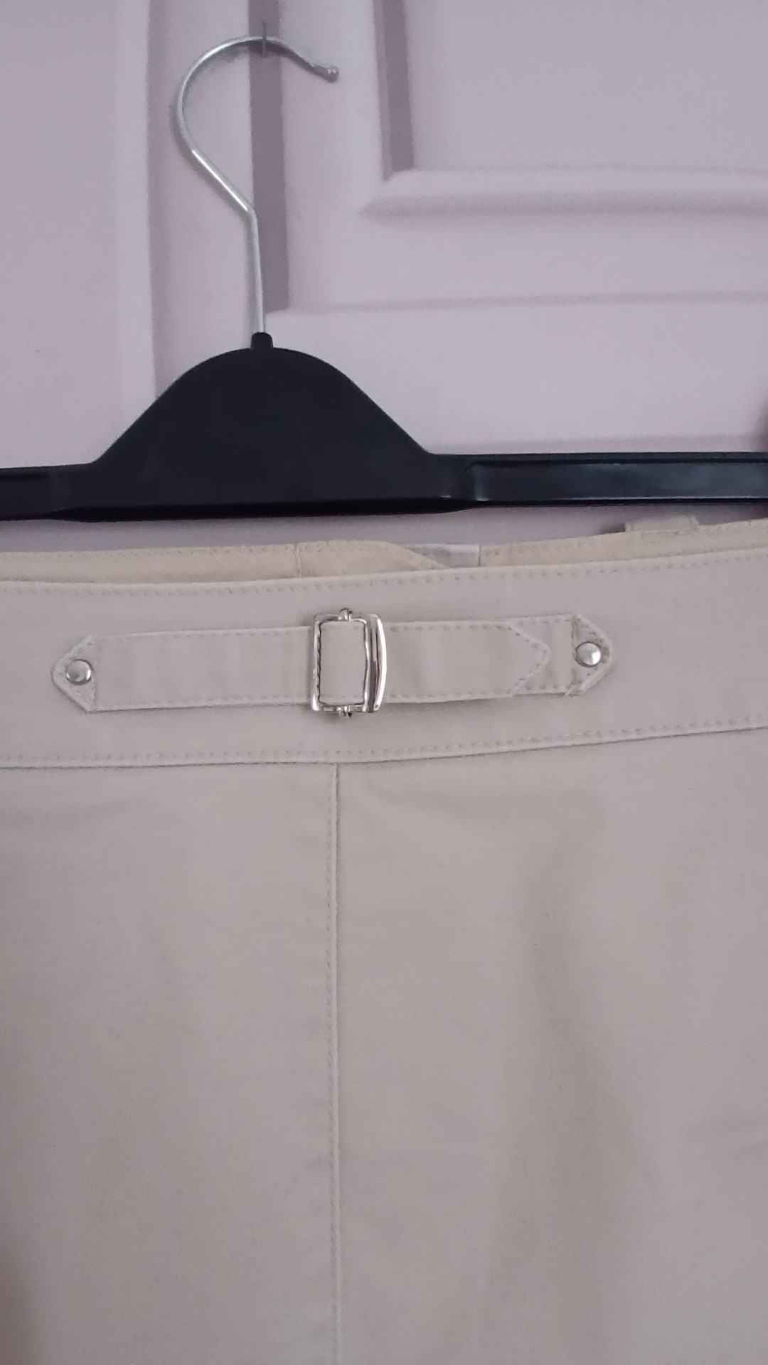 Marks & Spencer Beige Cotton Mini Skirt UK 16 image 4
