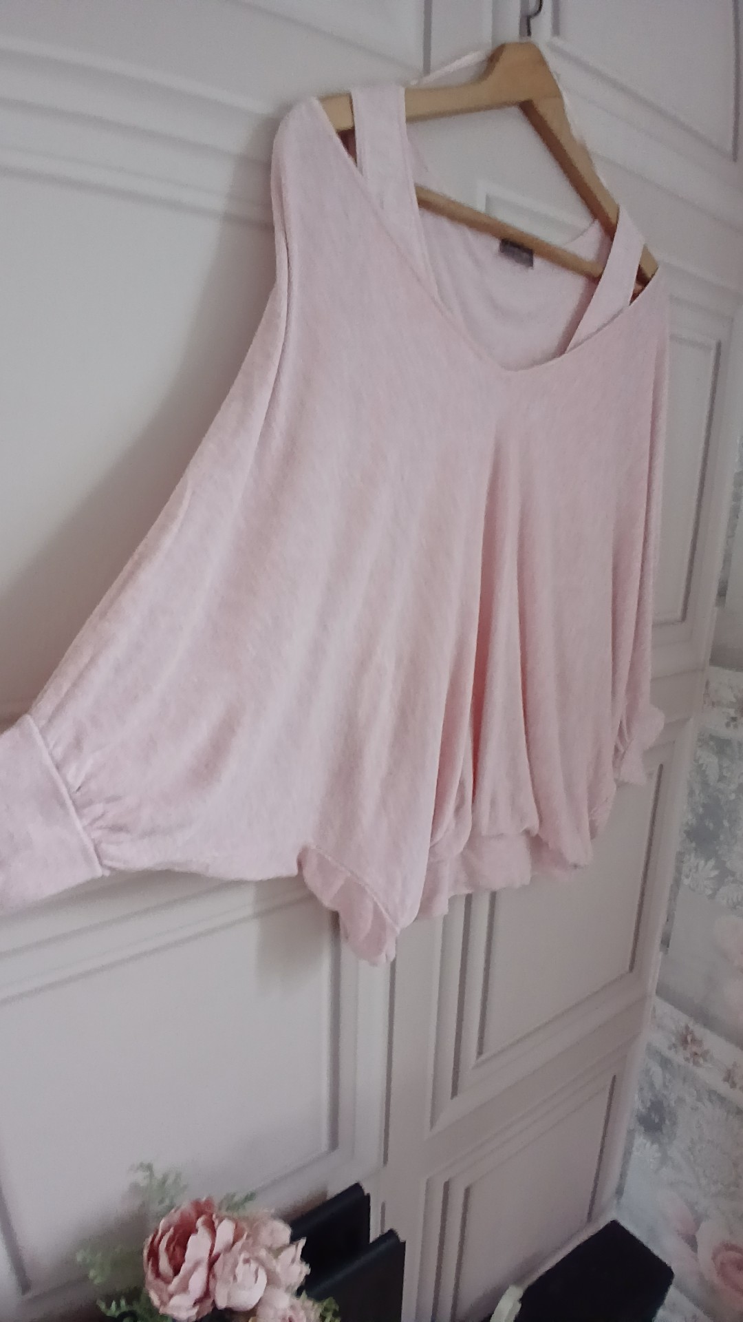 Phase Eight Pink Blouson Sleeve Knit Top 17" image 2