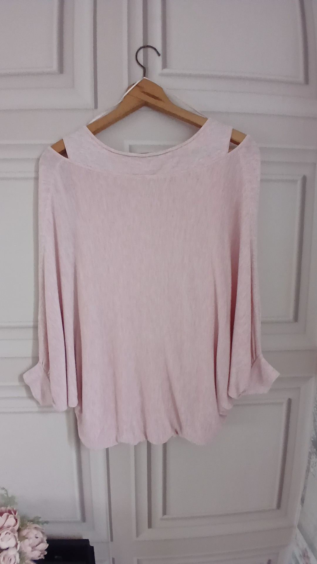 Phase Eight Pink Blouson Sleeve Knit Top 17" image 3