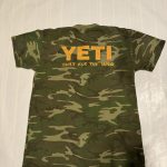 YETI Men's Medium Green Camouflage Cotton T-Shirt