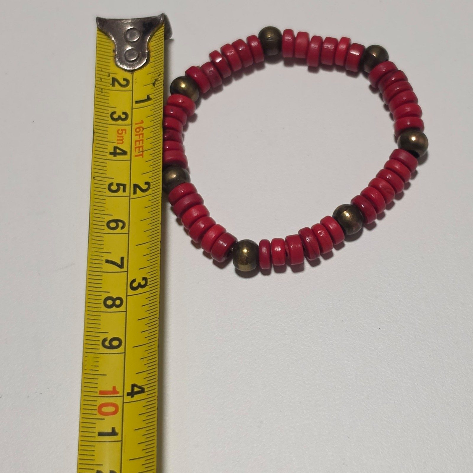 Vintage red coral bracelet. B6 image 3