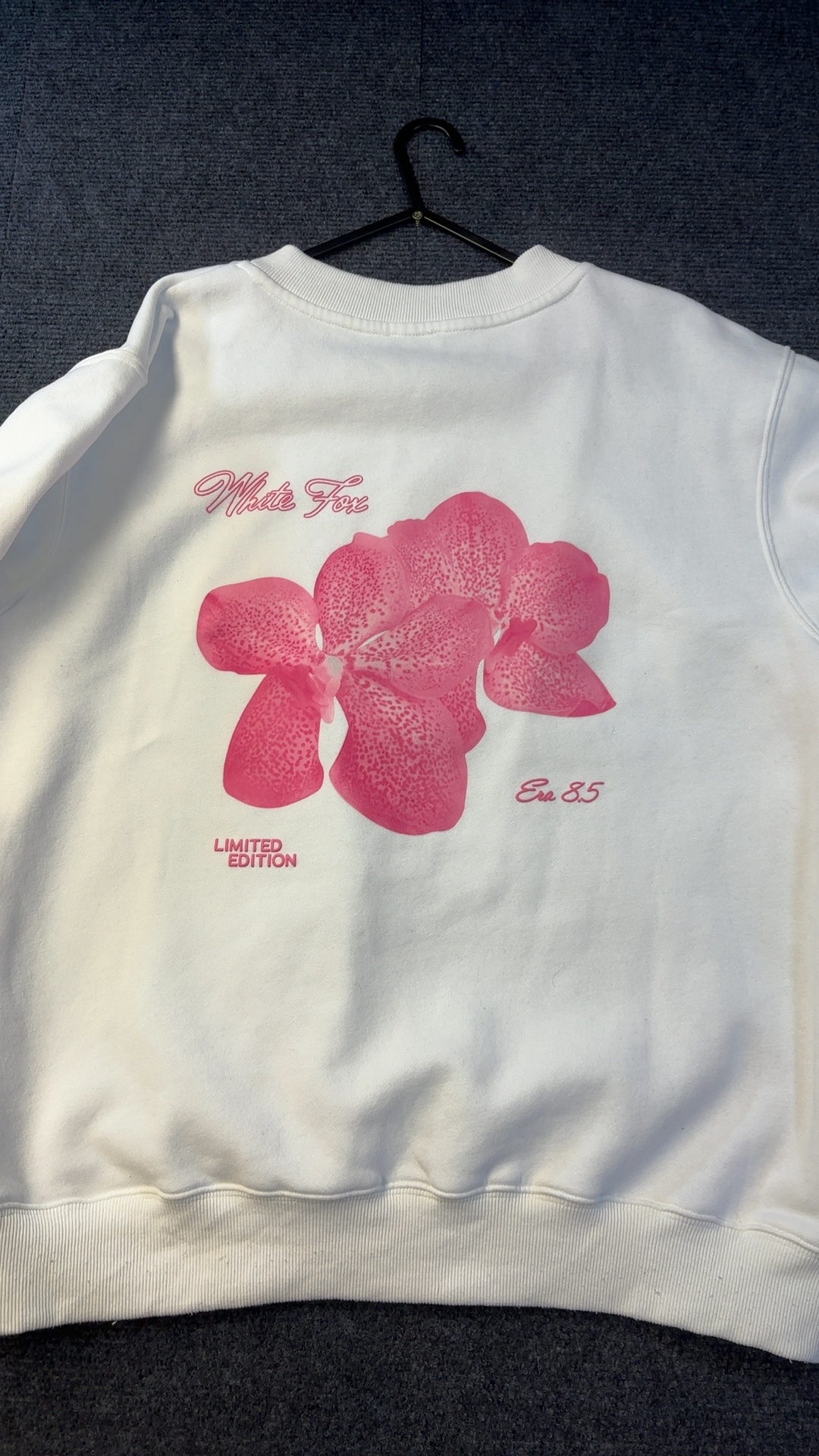 White Fox Women's White & Pink Limited Edition Sweatshirt Small image 3