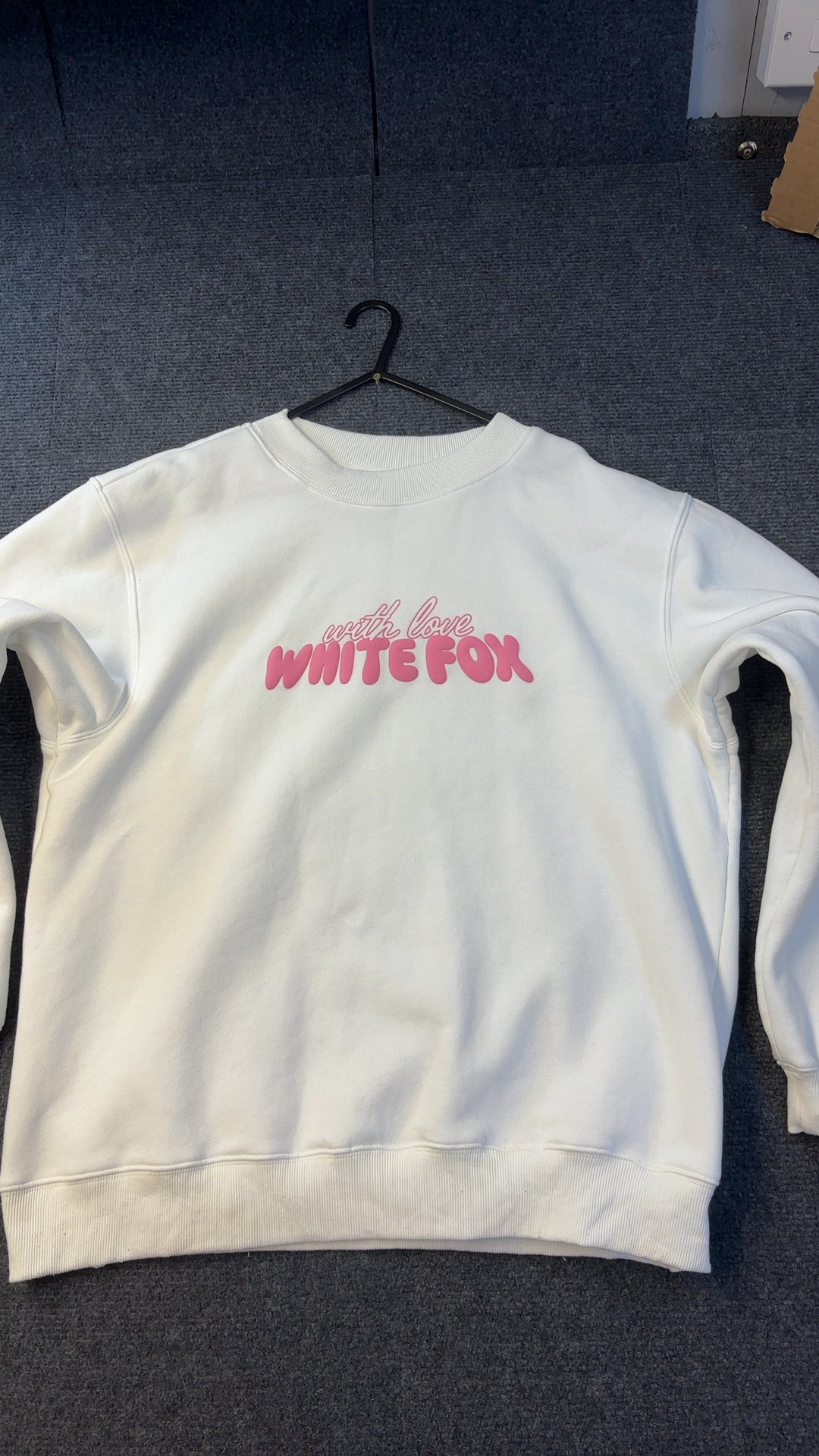 White Fox Women's White & Pink Limited Edition Sweatshirt Small image 2